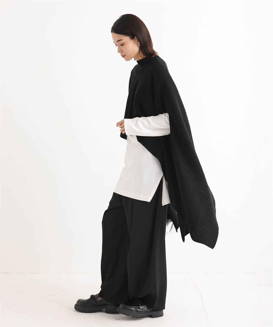 ONE‘S TRUE ハイネックロングニットベスト_sub_20