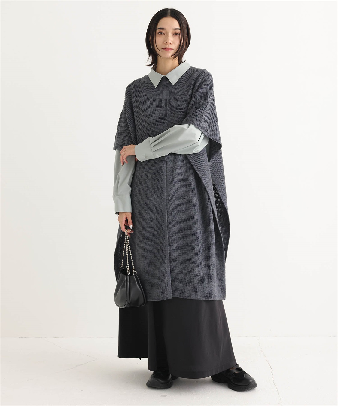 ONE‘S TRUE ハイネックロングニットベスト_sub_23