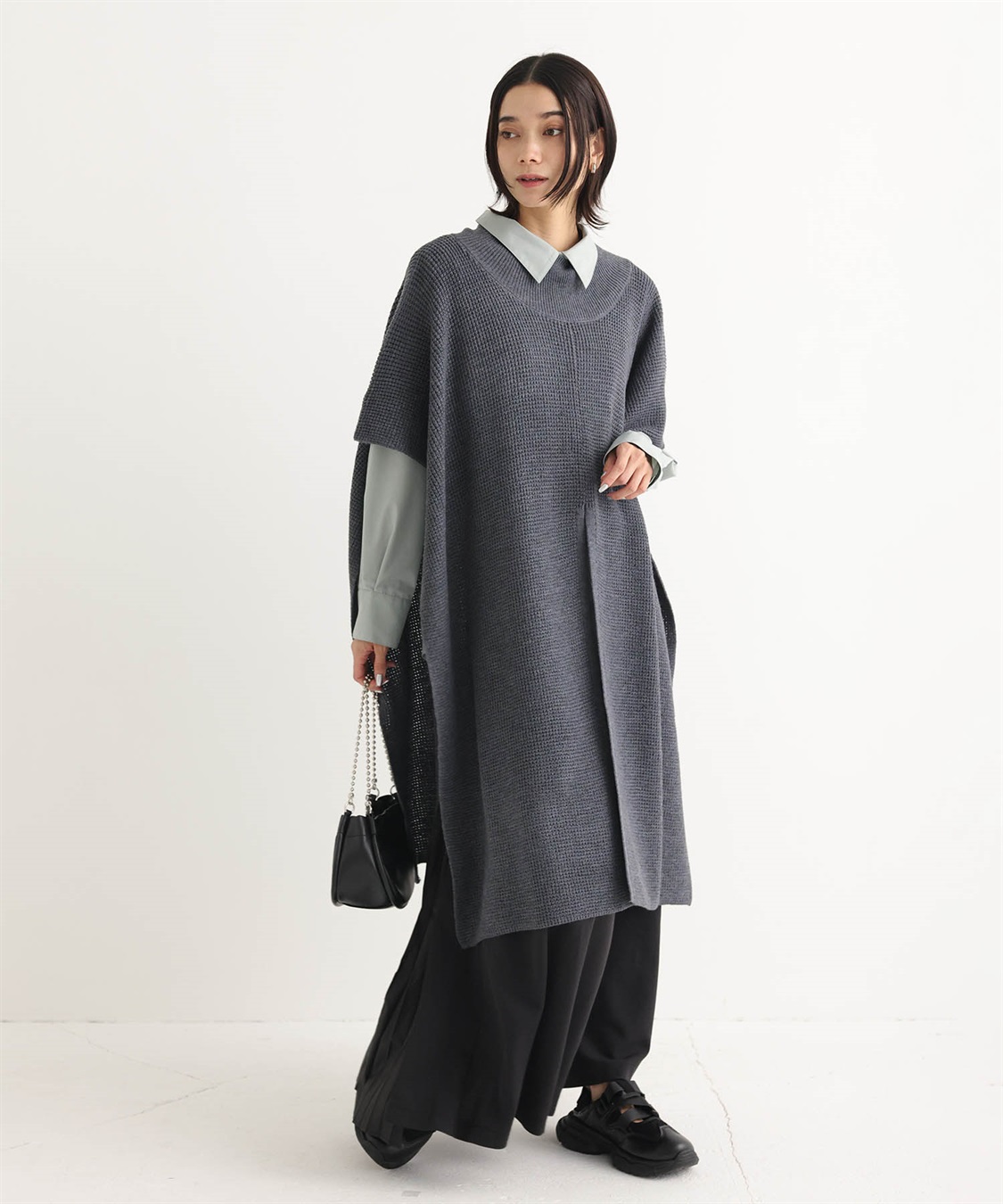 ONE‘S TRUE ハイネックロングニットベスト_sub_26