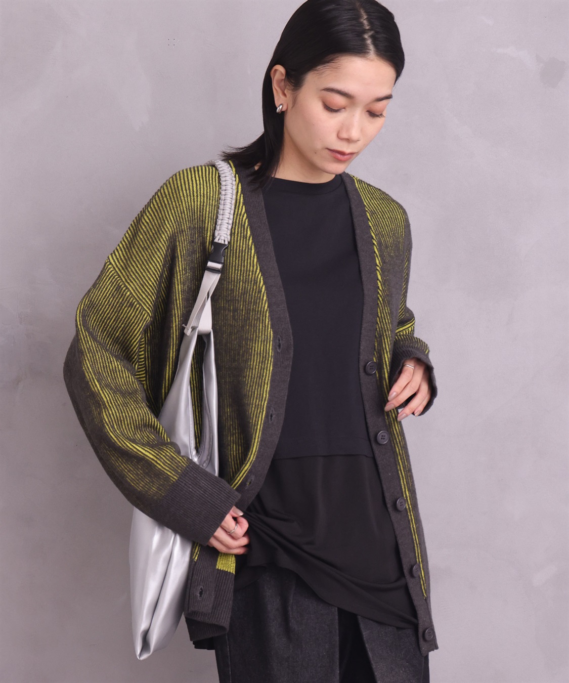 ONE‘S TRUE リブニットカーデ_sub_2