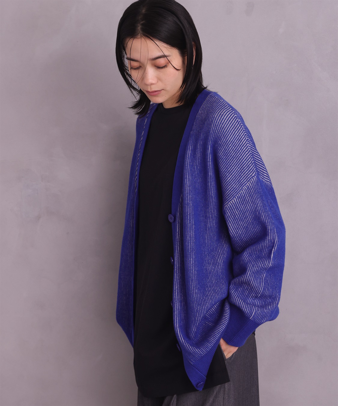 ONE‘S TRUE リブニットカーデ_sub_4