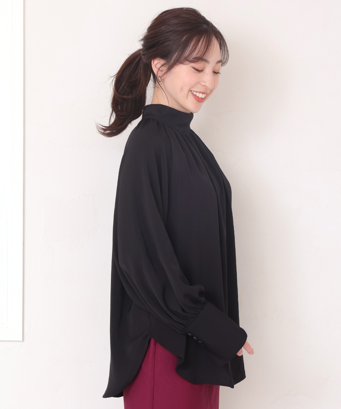 ONE‘S TRUE スタンドブラウス_sub_1