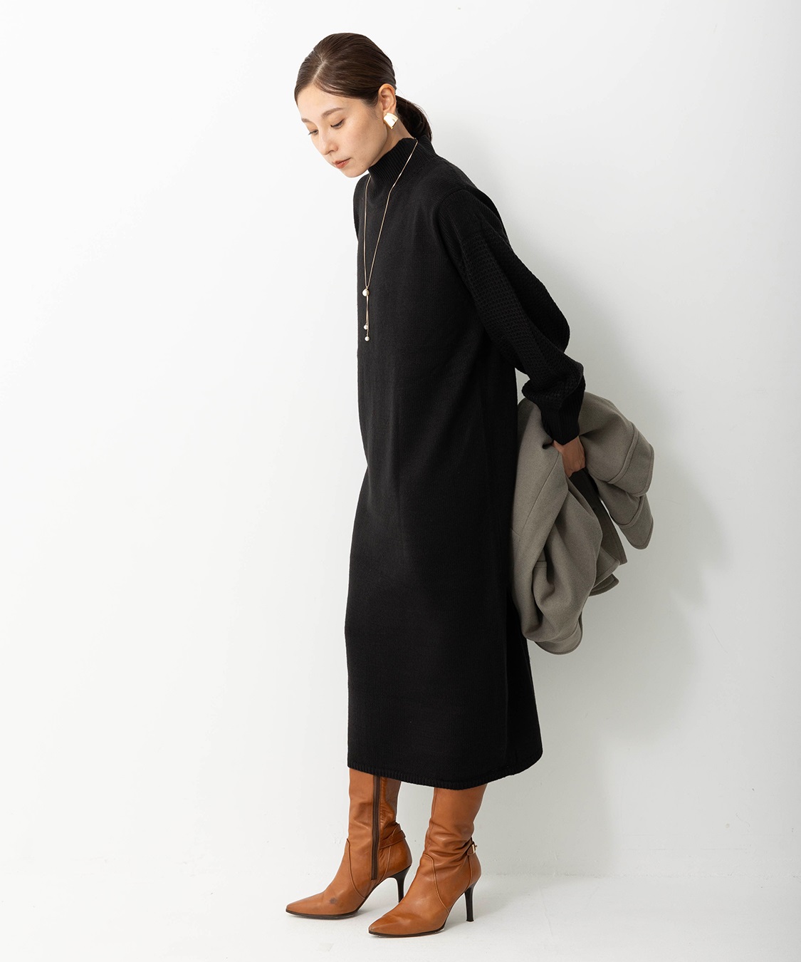 ONE‘S TRUE ニットワンピース_sub_2