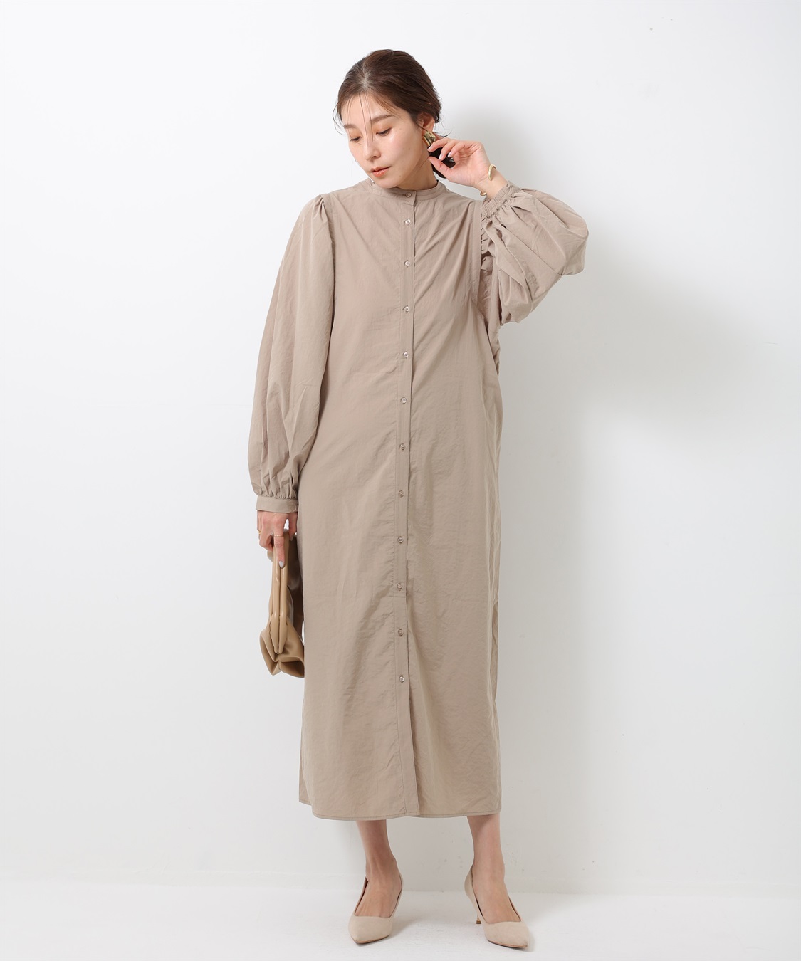 ONE‘S TRUE 袖ボリュームワンピース_sub_3