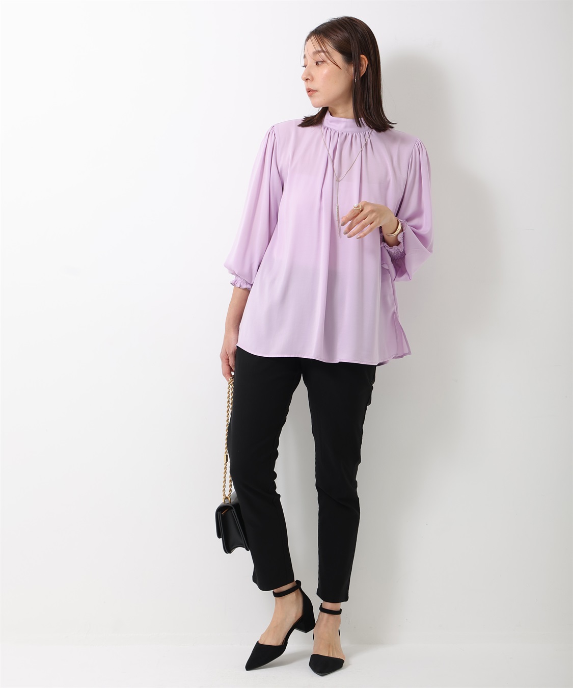 ONE‘S TRUE シャーリングブラウス_sub_9