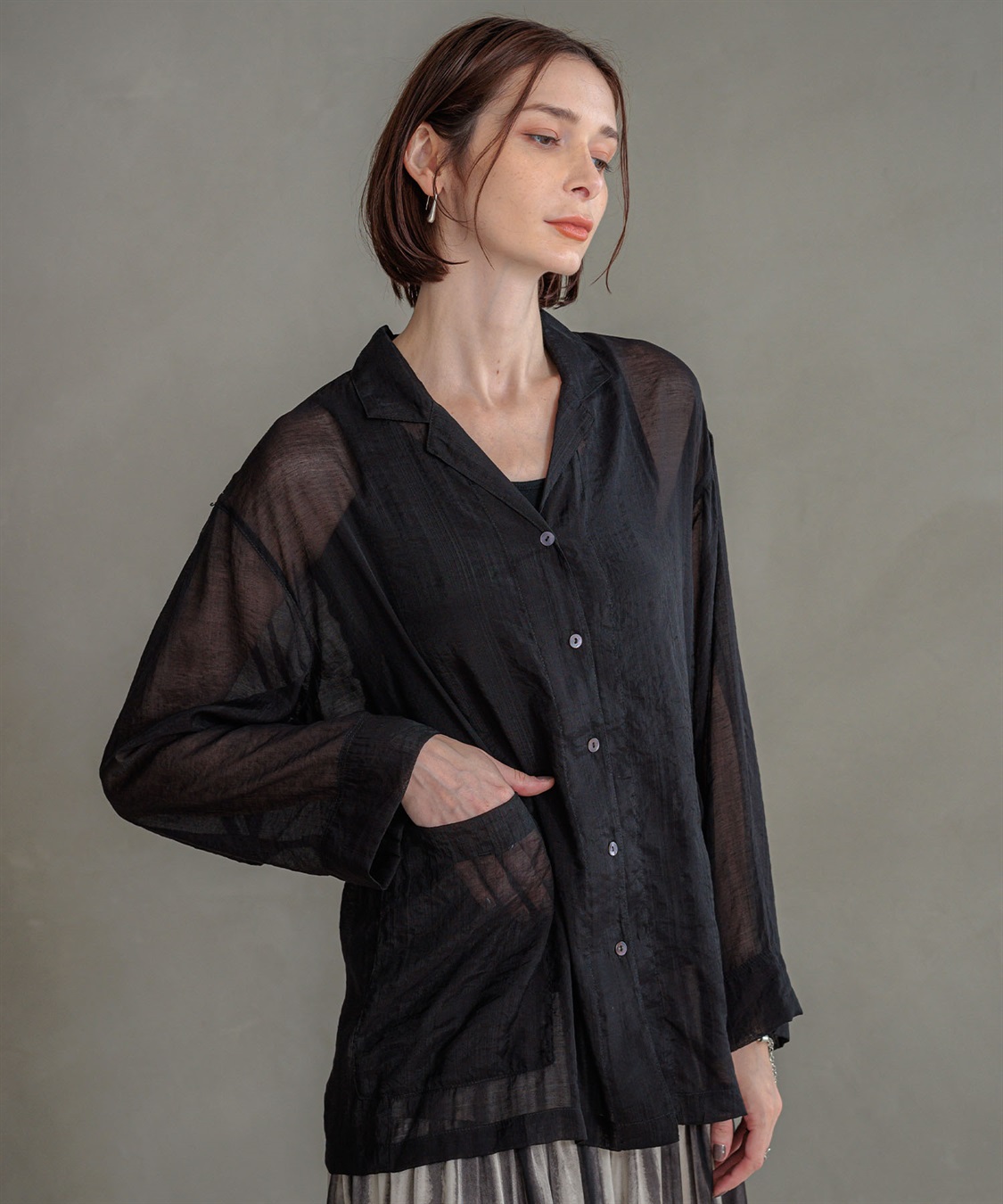 シアーシャツジャケット ONE'S TRUE｜クロスプラス公式通販サイト