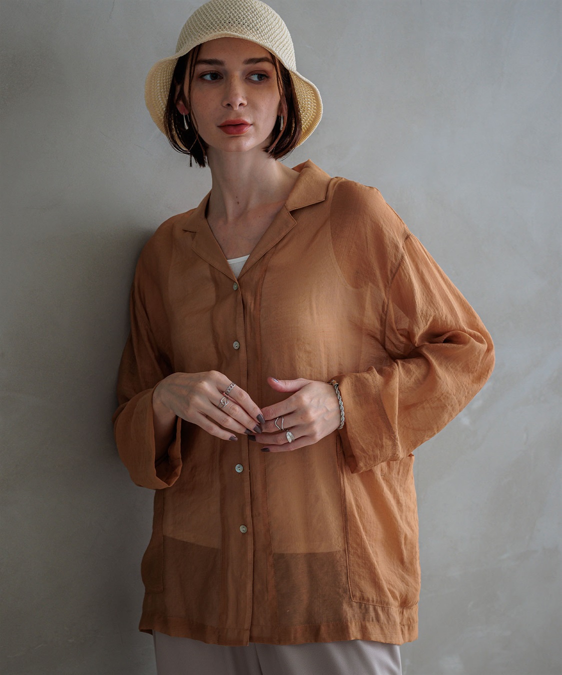 シアーシャツジャケット ONE'S TRUE｜クロスプラス公式通販サイト