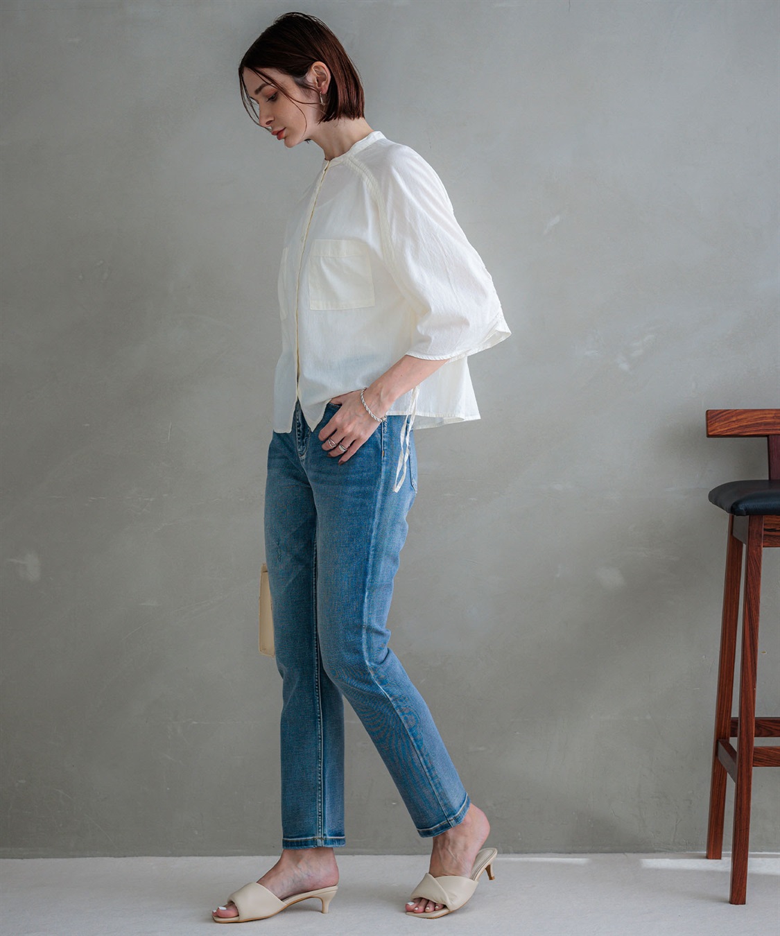 ONE‘S TRUE ギャザーシャツ_sub_16