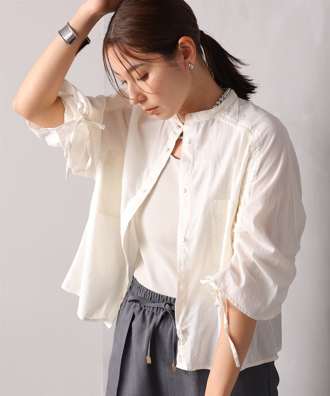 ONE‘S TRUE ギャザーシャツ_sub_17