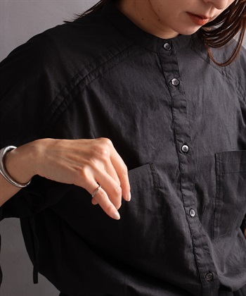 crewre online shop / ボタンスリーブギャザーシャツ