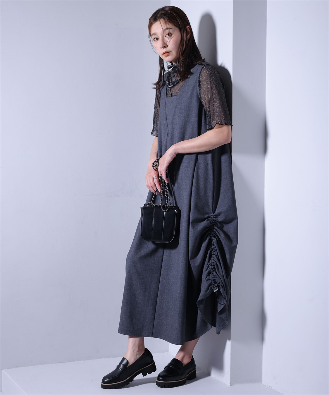 ONE‘S TRUE ドロストヘムワンピース_sub_2