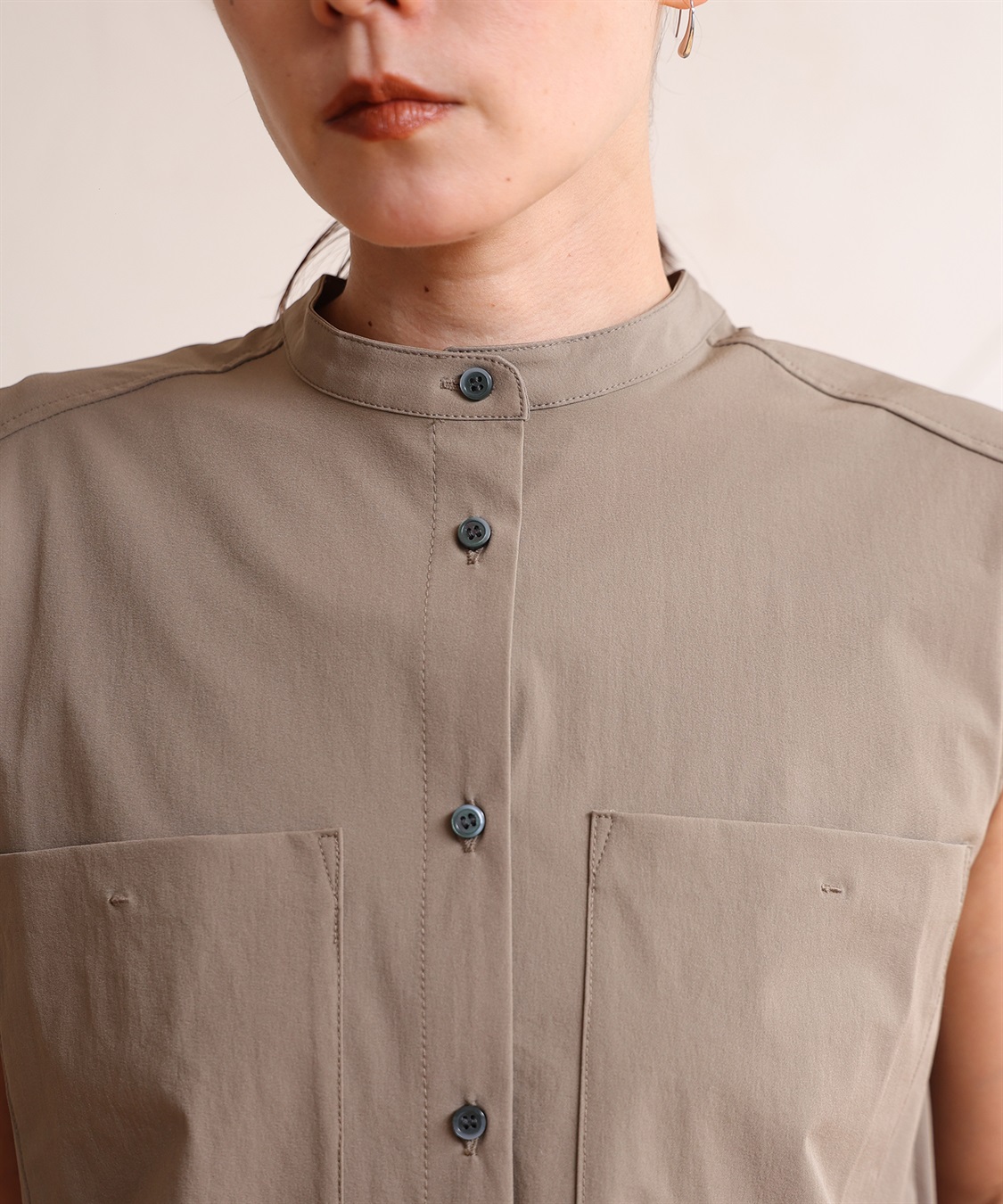 ONE‘S TRUE スリーブレスシャツチュニック_sub_4