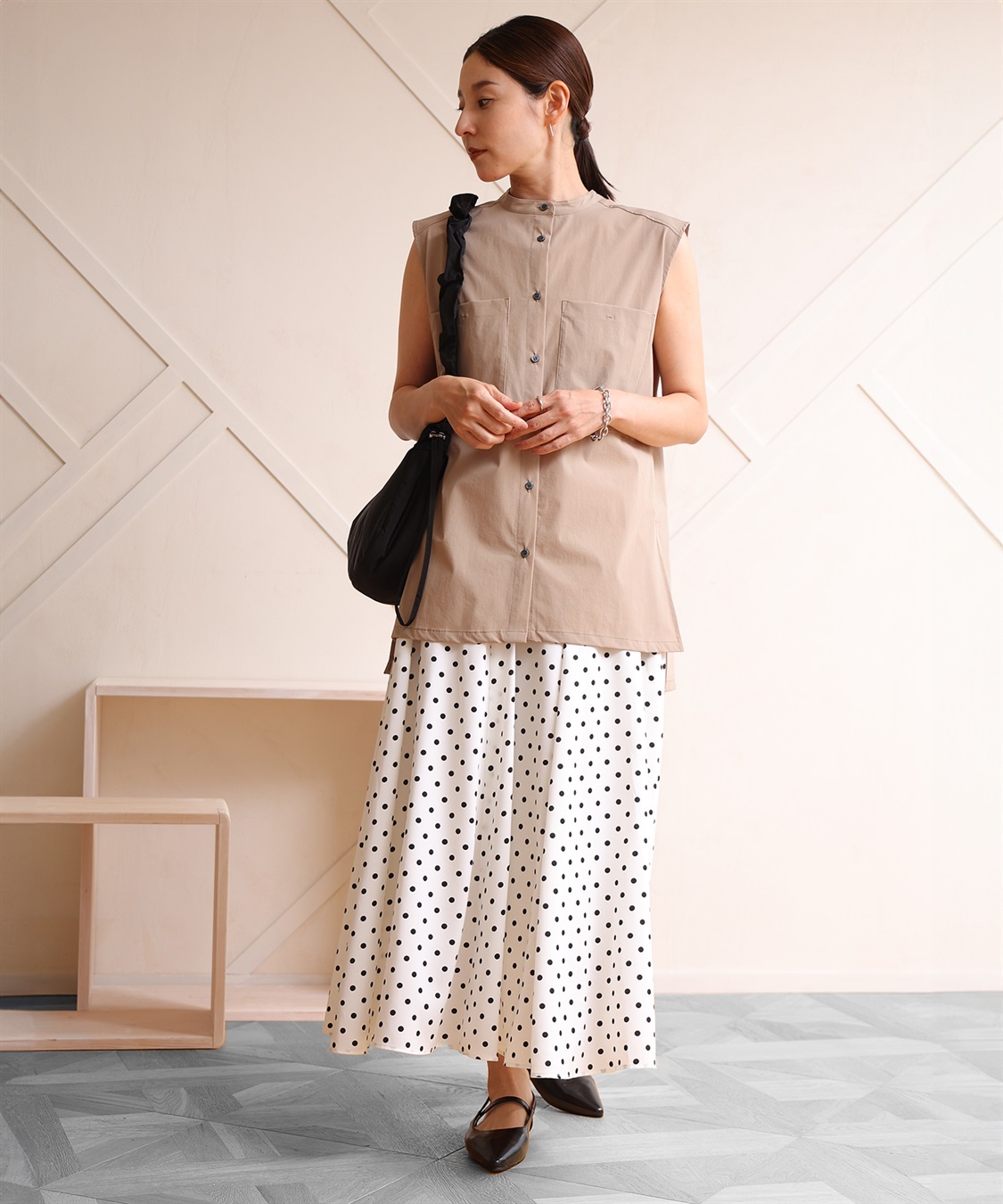 ONE‘S TRUE スリーブレスシャツチュニック_sub_11