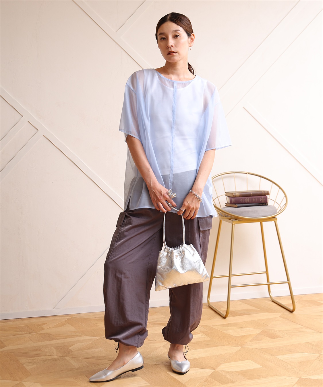 ONE‘S TRUE ハーフスリーブブラウス_sub_10