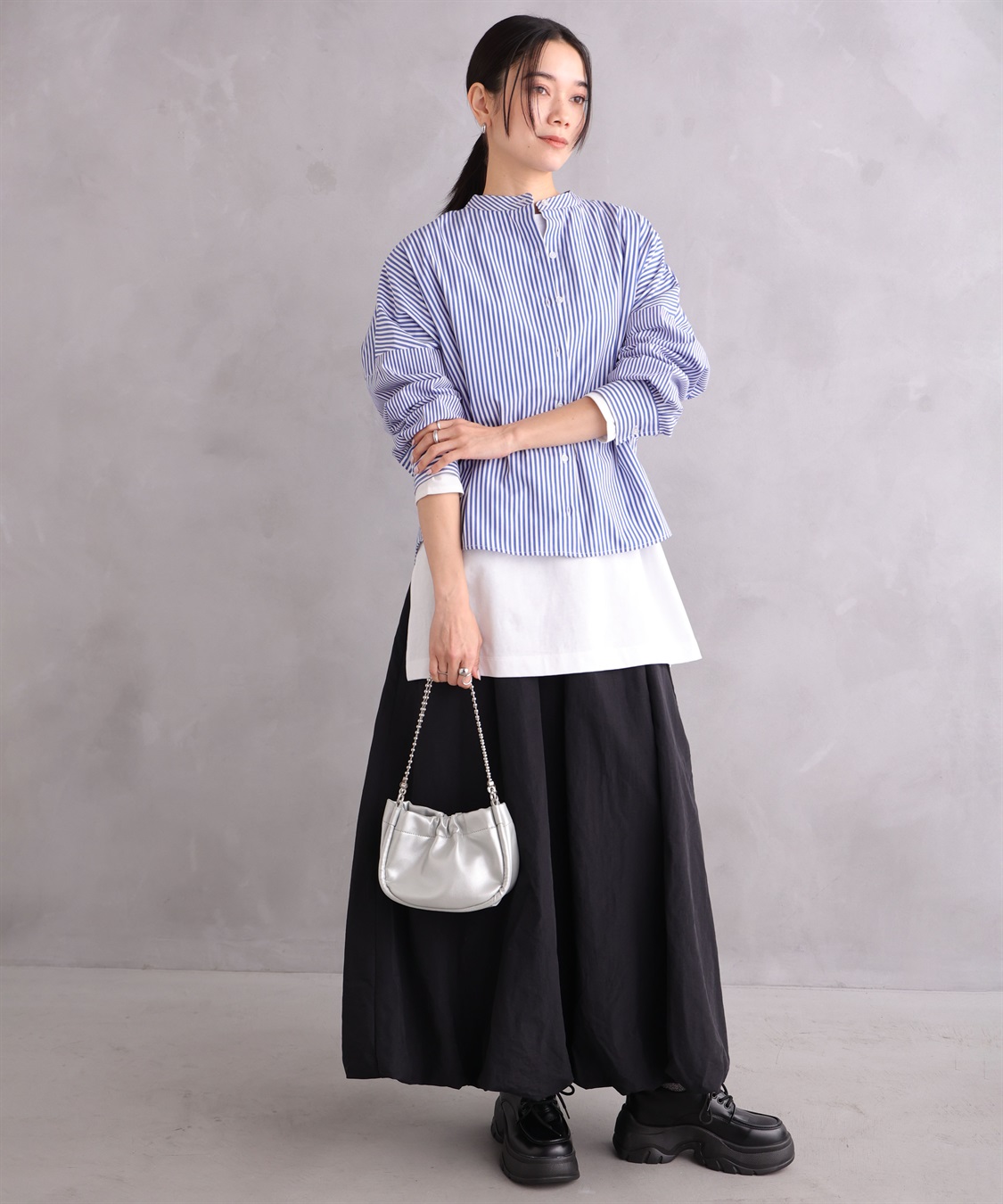 ONE‘S TRUE ストライプオーバーシャツ_sub_19