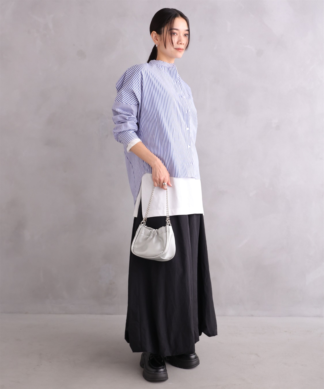 ONE‘S TRUE ストライプオーバーシャツ_sub_20