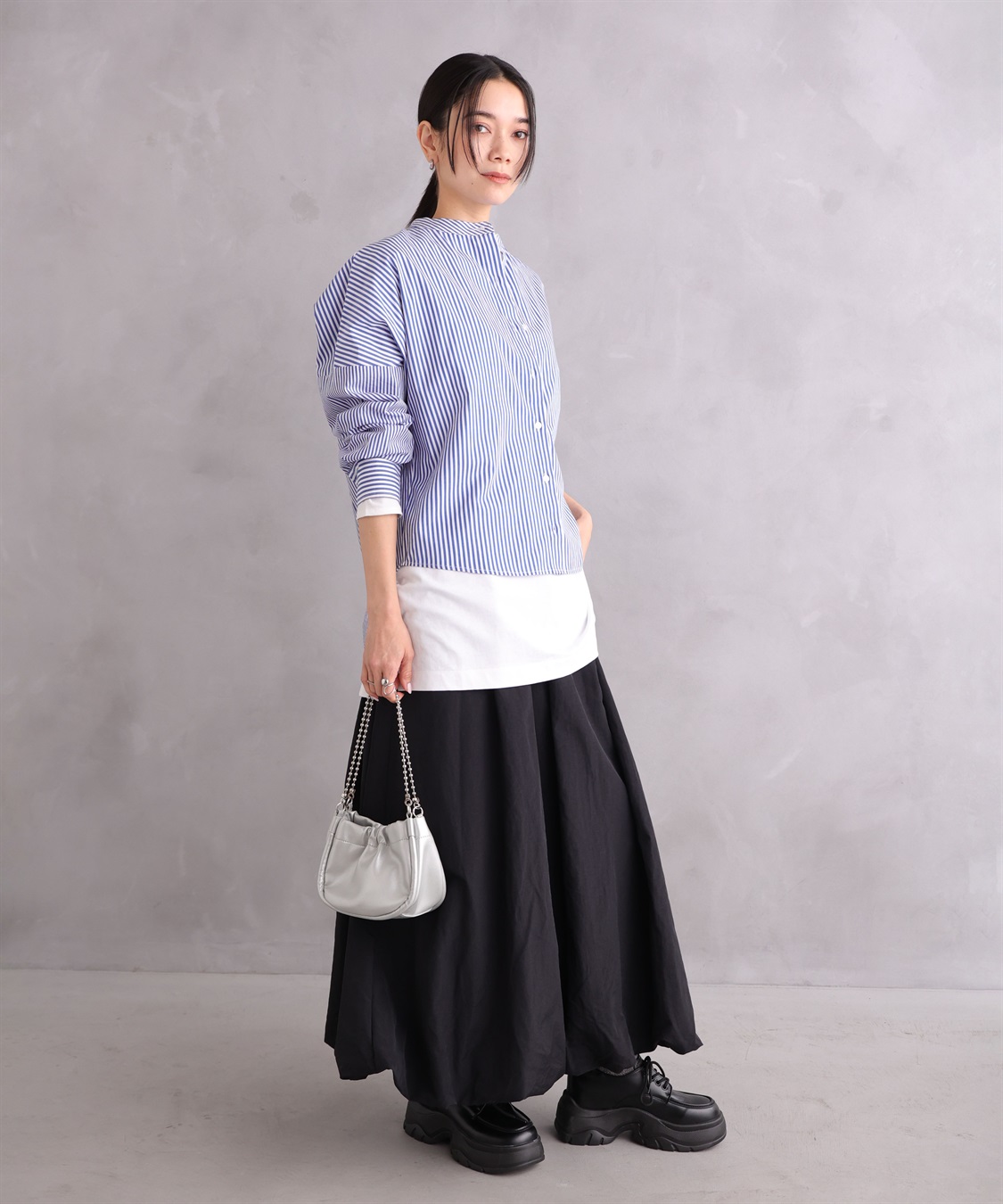 ONE‘S TRUE ストライプオーバーシャツ_sub_21