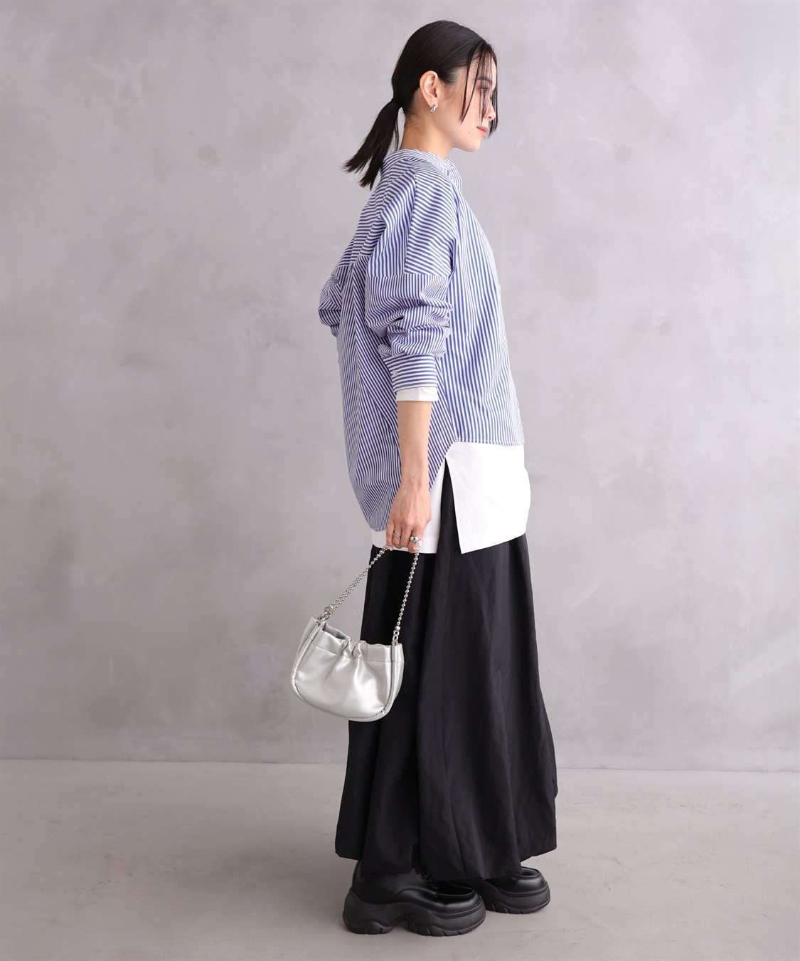 ONE‘S TRUE ストライプオーバーシャツ_sub_22