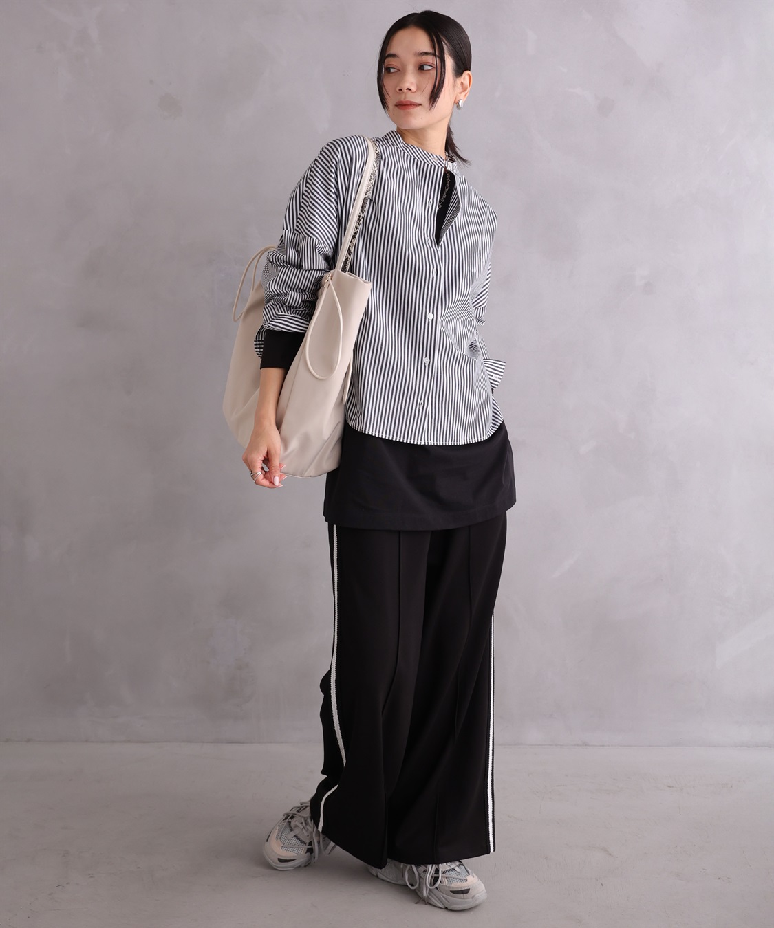 ONE‘S TRUE ストライプオーバーシャツ_sub_27