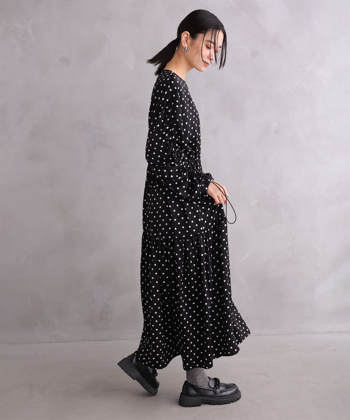 ドットティアードワンピース ONE'S TRUE｜クロスプラス公式通販サイト