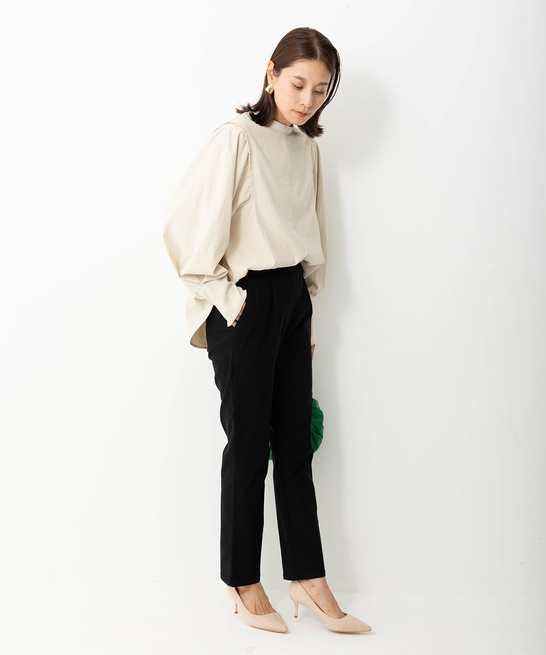 ONE‘S TRUE 裏起毛テーパードパンツ_sub_6