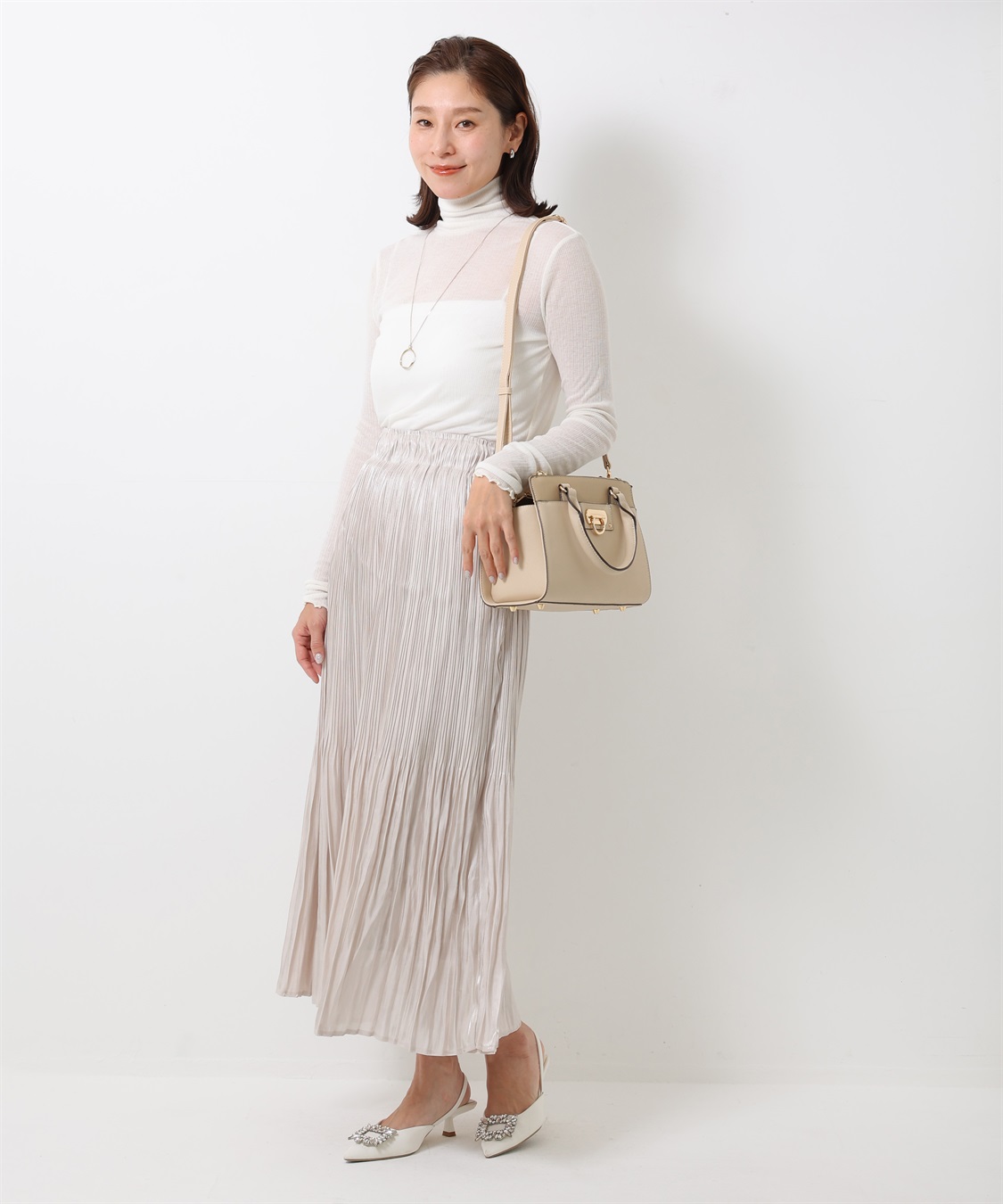 PLST 「PLST」 ロングスカート S ベージュ レディース