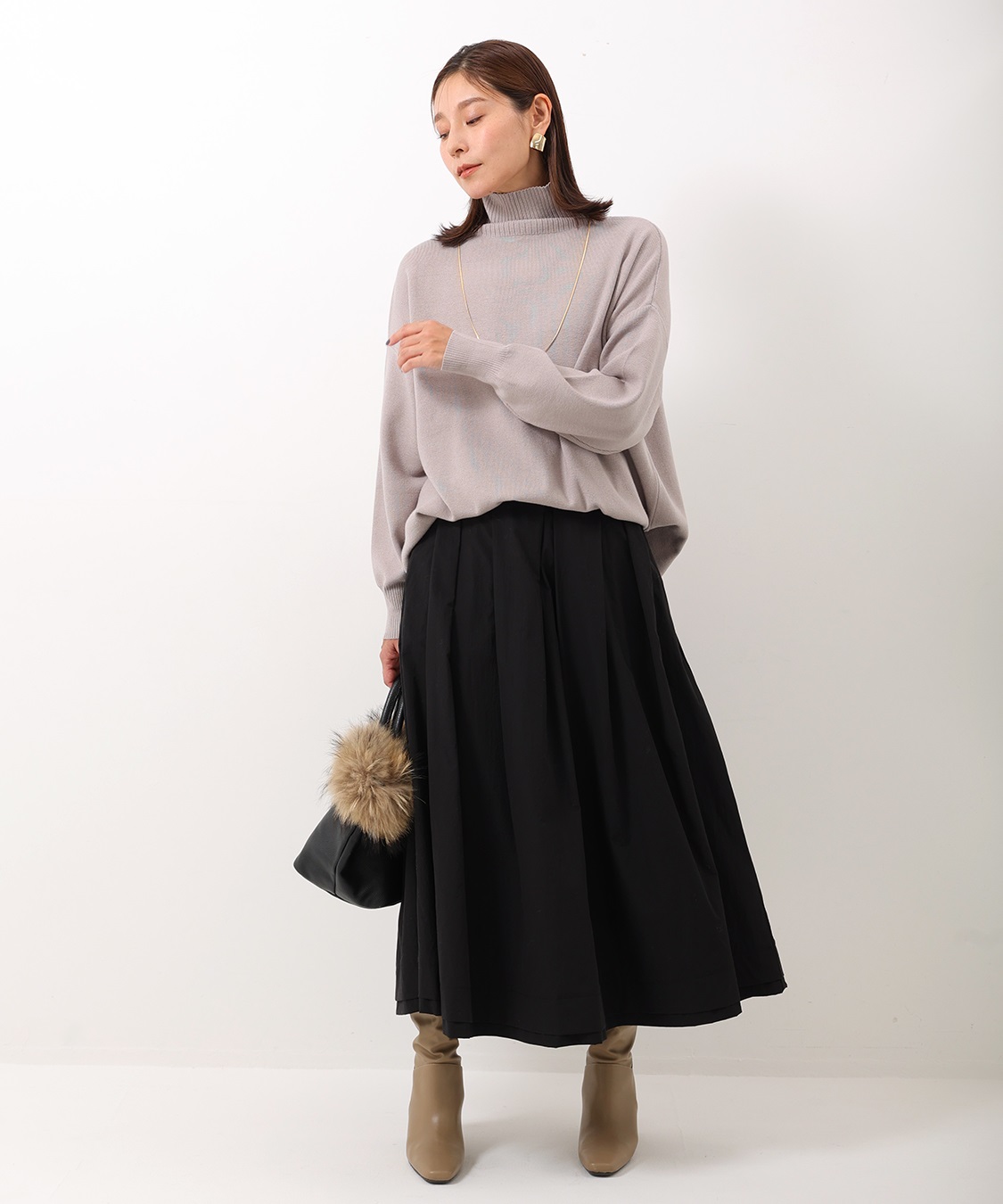 ONE‘S TRUE タックフレアースカート_sub_6