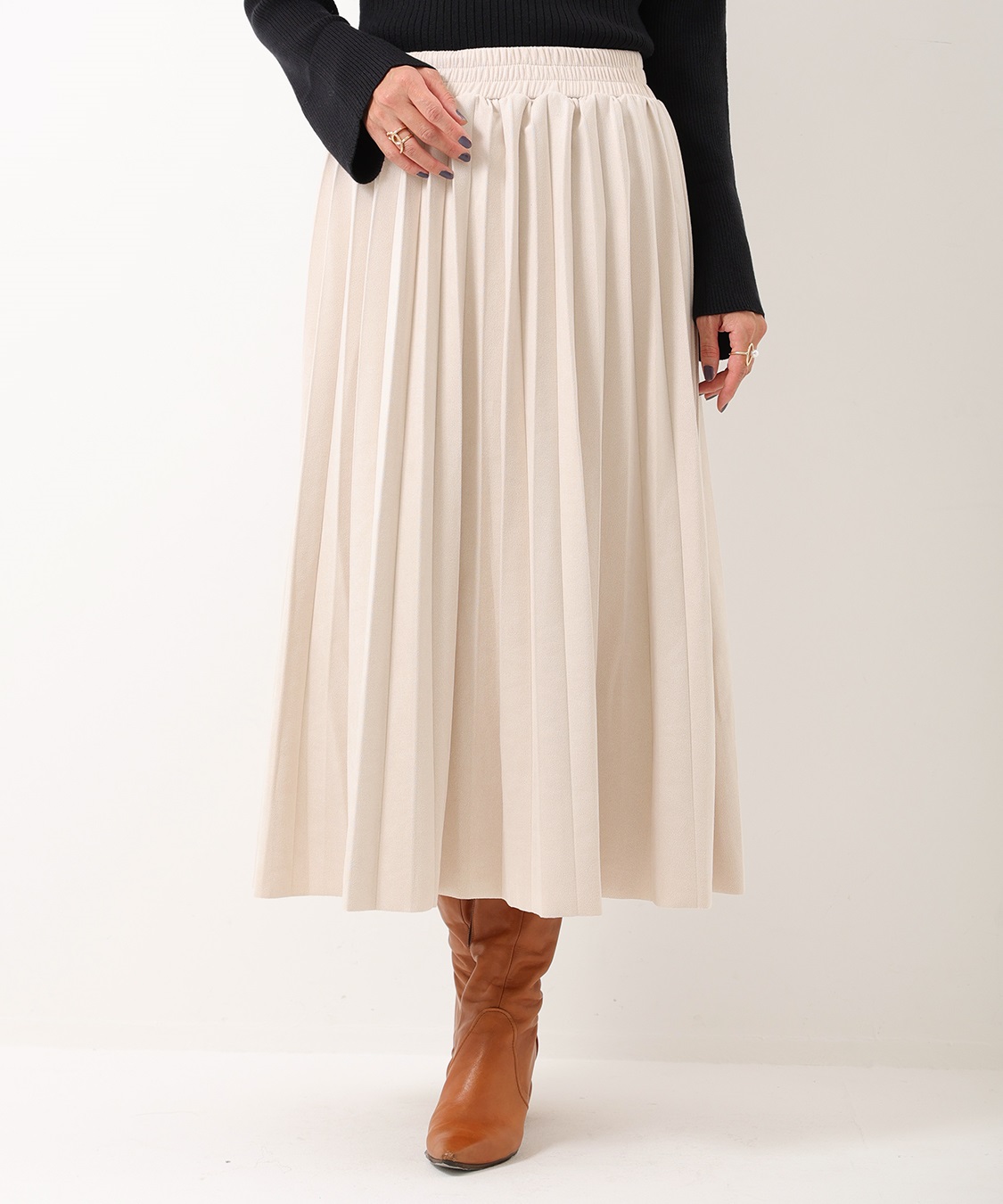 ONE‘S TRUE スエードプリーツスカート_sub_8