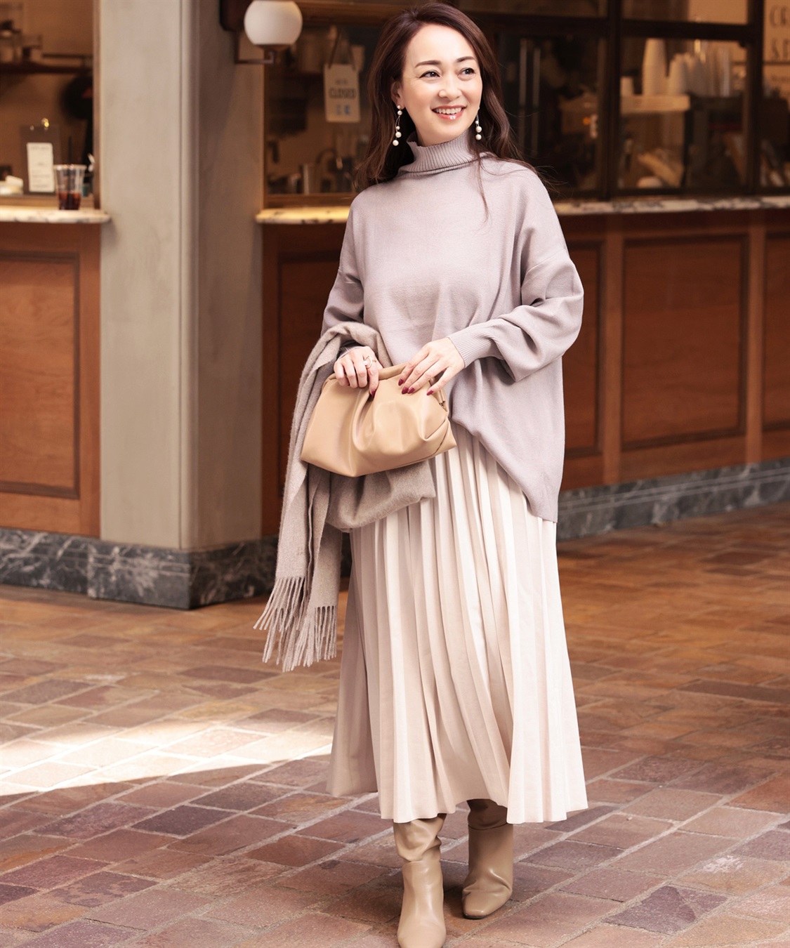 ONE‘S TRUE スエードプリーツスカート_sub_10