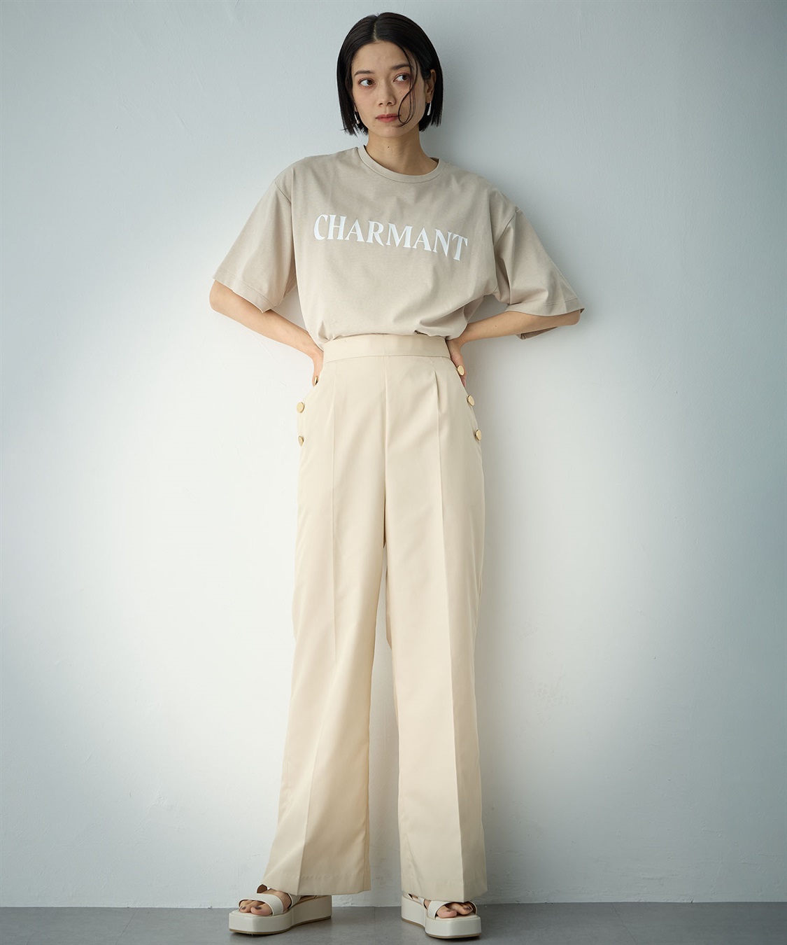 ONE‘S TRUE セミフレアパンツ_sub_15