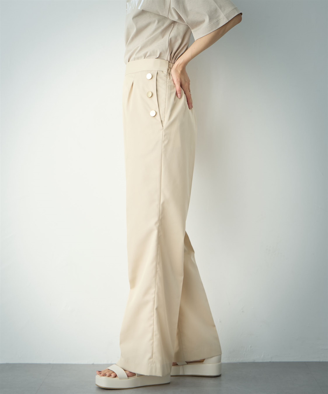 ONE‘S TRUE セミフレアパンツ_sub_16