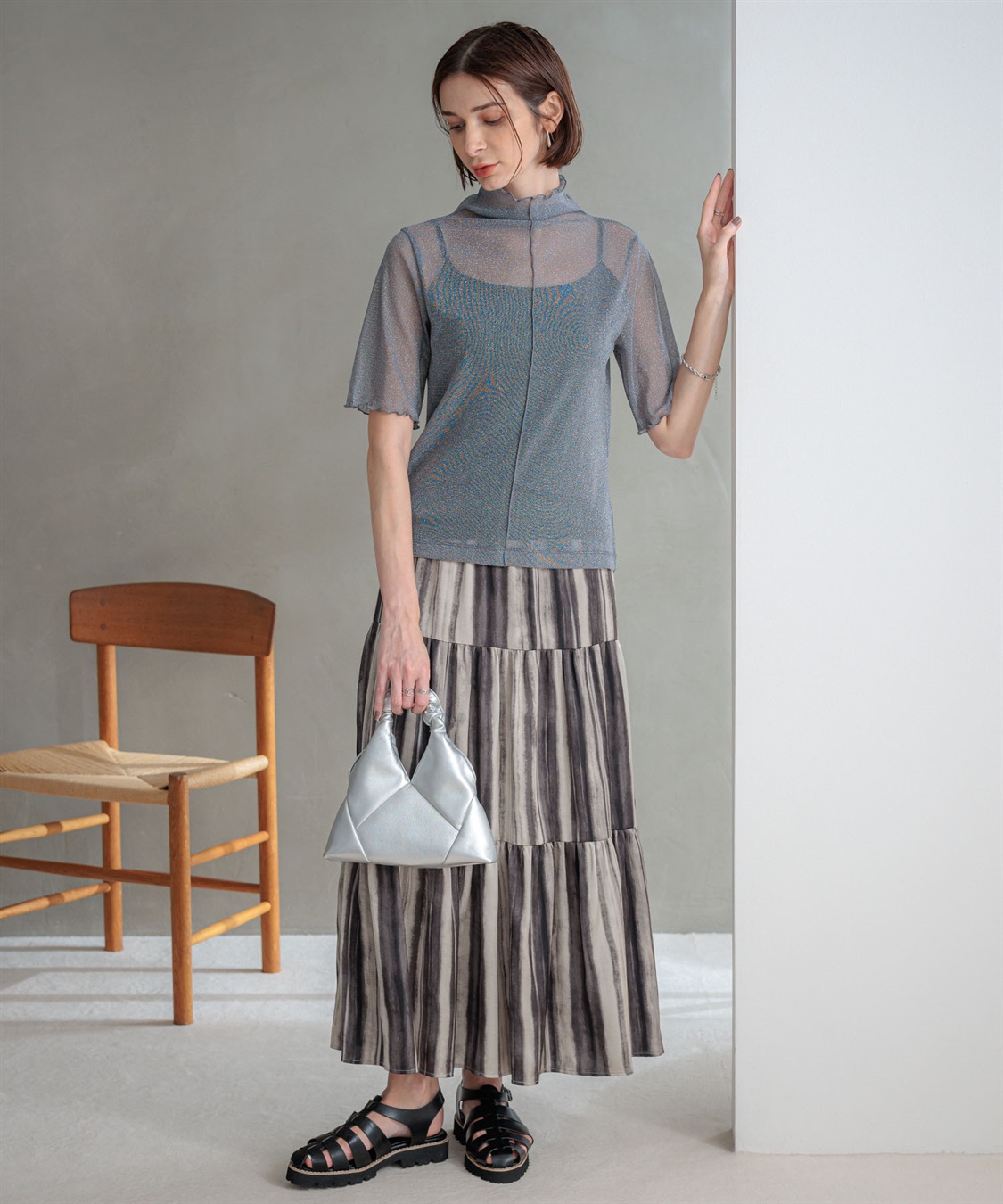 ONE‘S TRUE ティアードスカート_sub_5