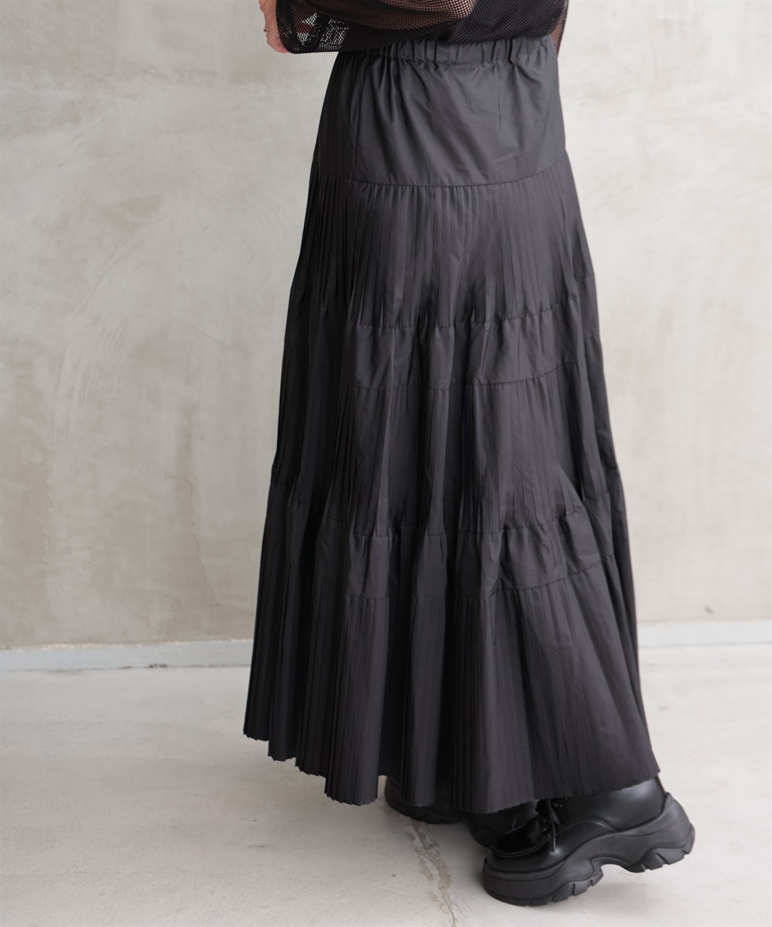 ONE‘S TRUE プリーツティアードスカート_sub_3