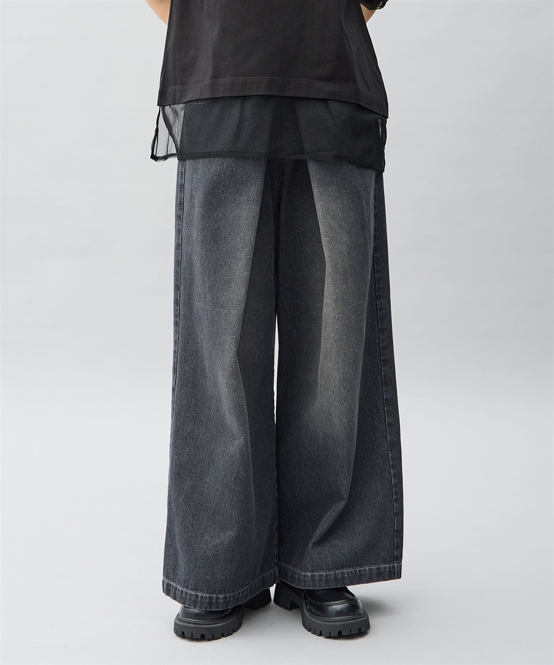 ONE‘S TRUE タックデニムパンツ_sub_1