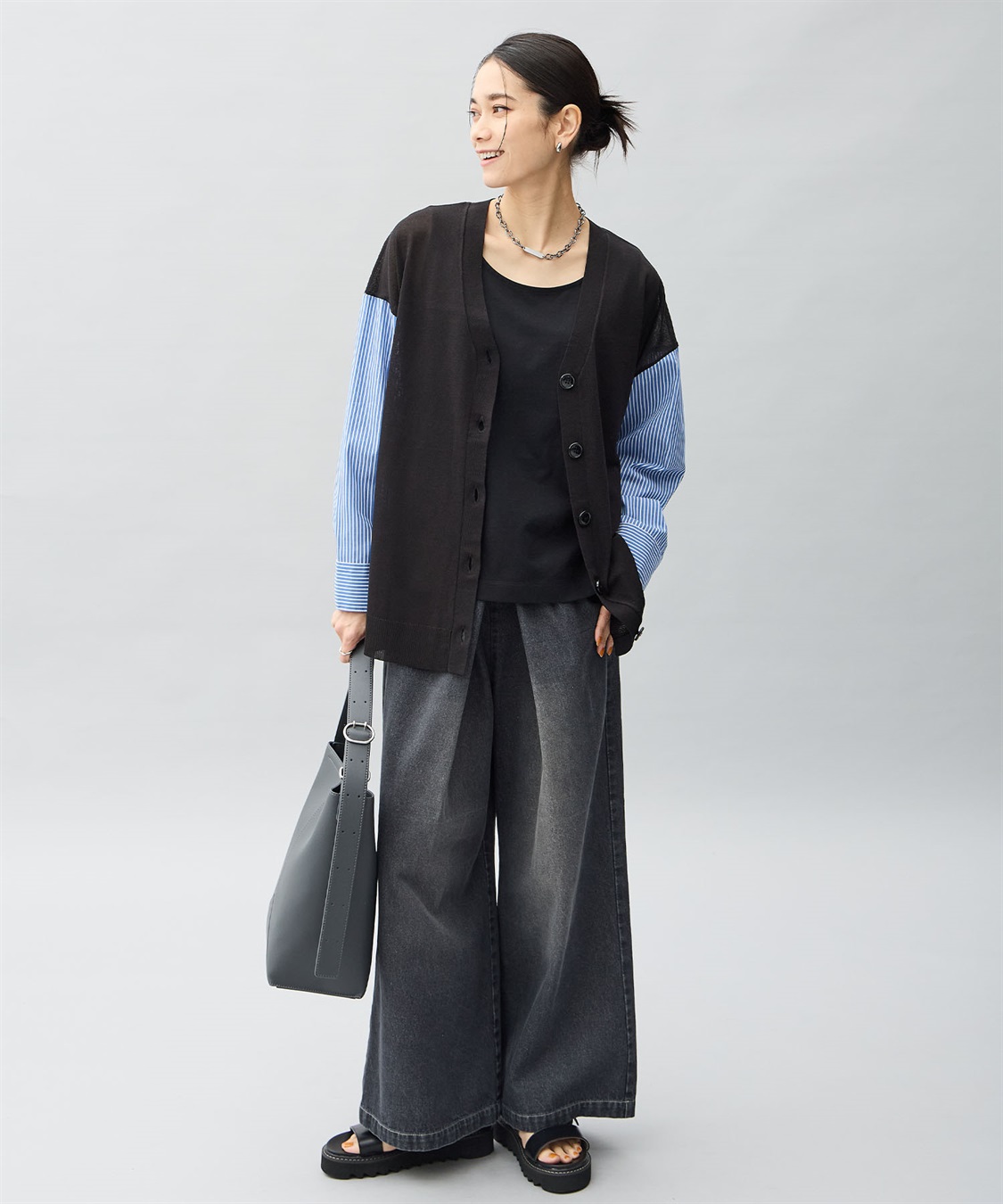 ONE‘S TRUE タックデニムパンツ_sub_3