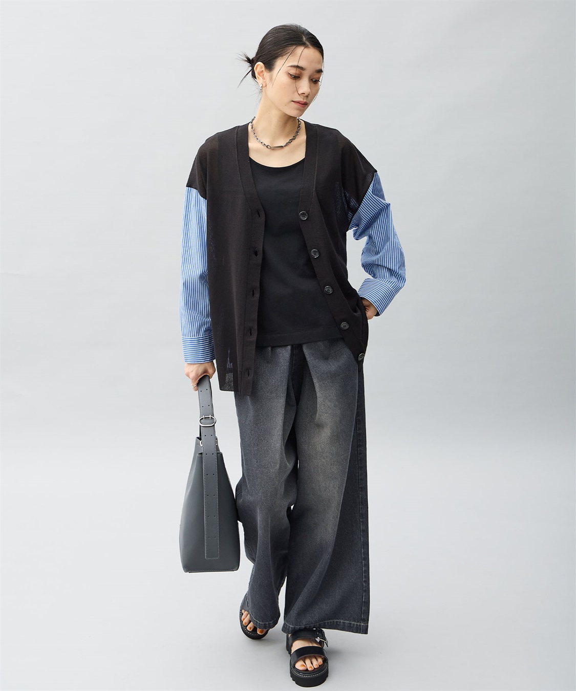 ONE‘S TRUE タックデニムパンツ_sub_4