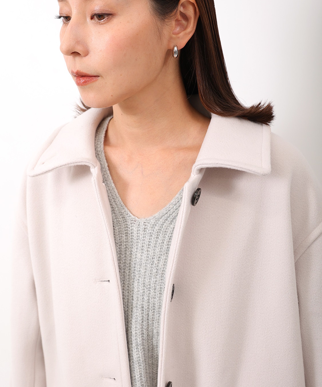 ONE‘S TRUE メルトンステンカラーコート_sub_8