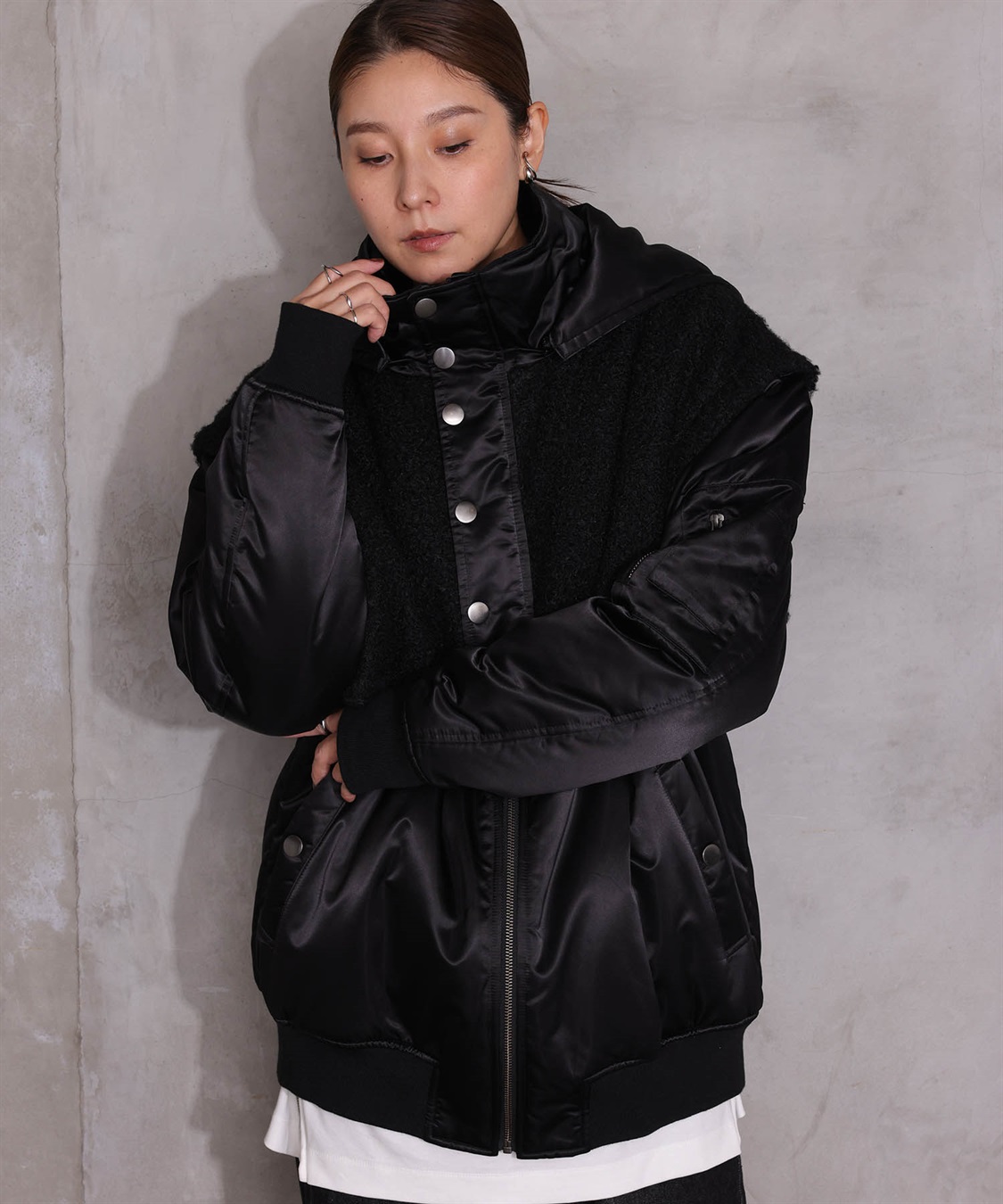 ONE‘S TRUE ハイブリッドブルゾン_sub_16