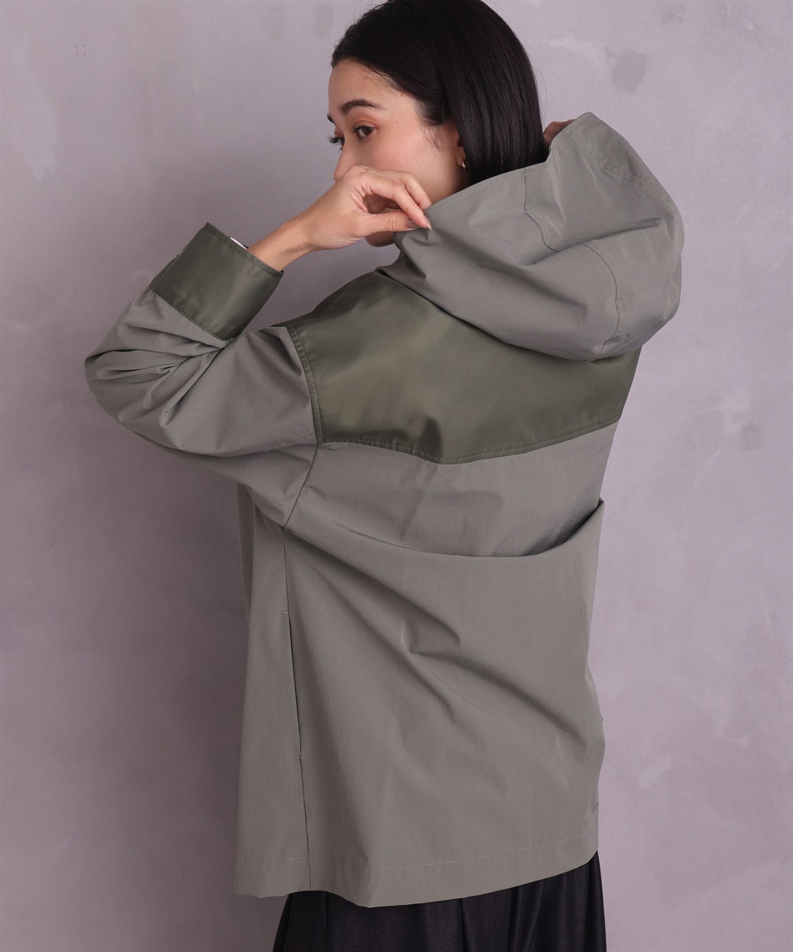 ONE‘S TRUE バイカラーパーカージャケット_sub_7