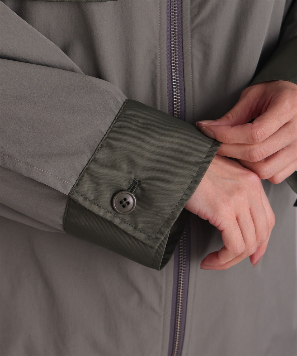 ONE‘S TRUE バイカラーパーカージャケット_sub_11