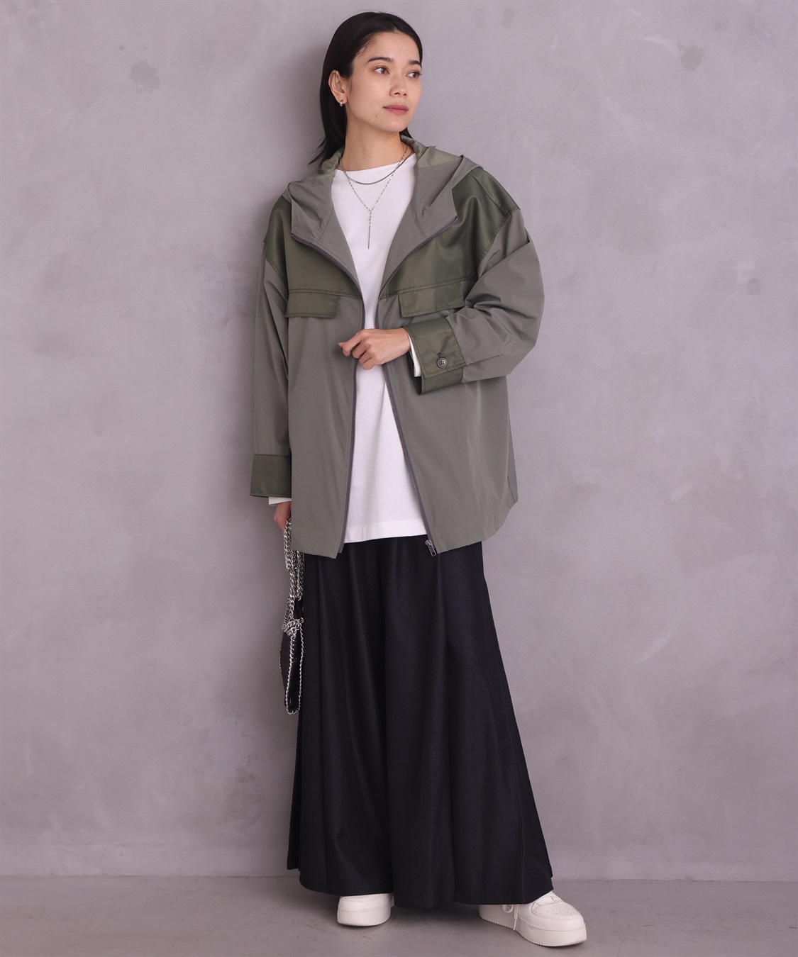 ONE‘S TRUE バイカラーパーカージャケット_sub_20