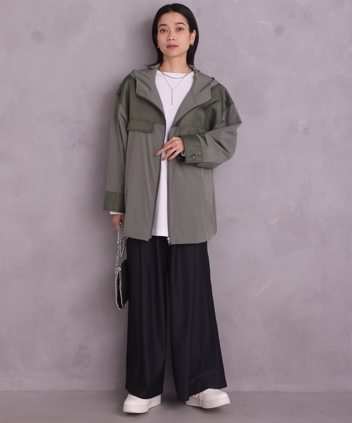 ONE‘S TRUE バイカラーパーカージャケット_sub_21