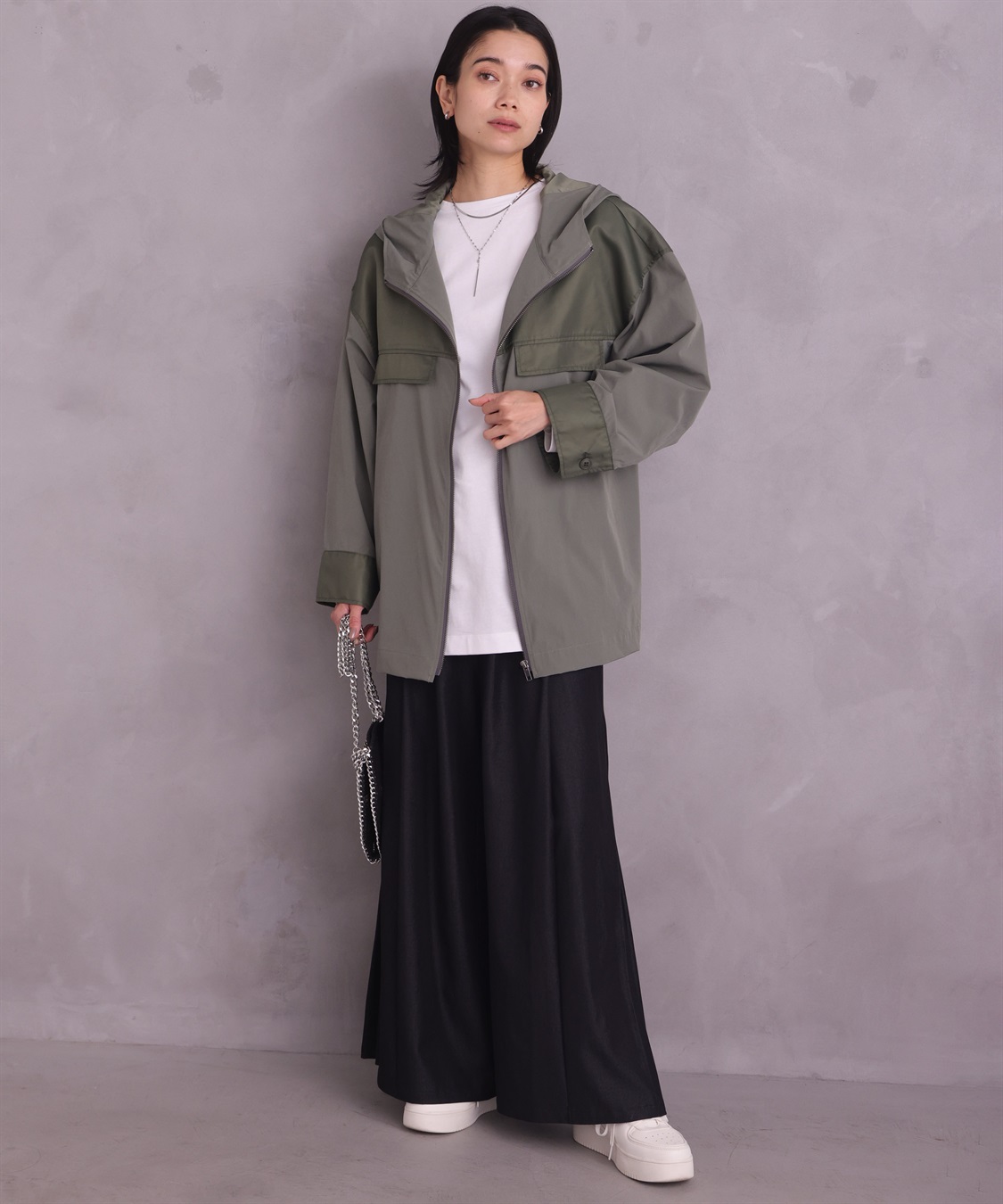 ONE‘S TRUE バイカラーパーカージャケット_sub_23