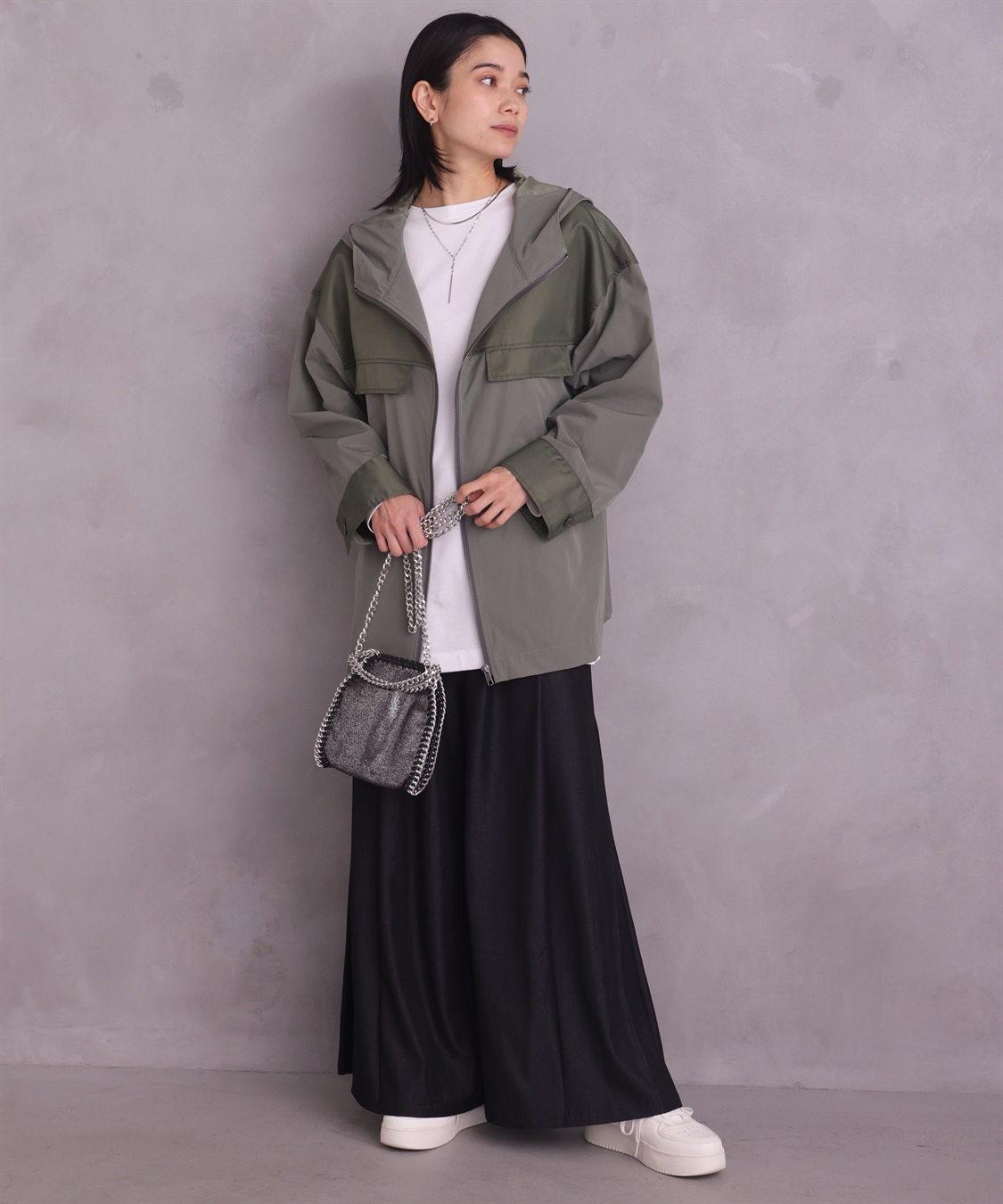 ONE‘S TRUE バイカラーパーカージャケット_sub_24