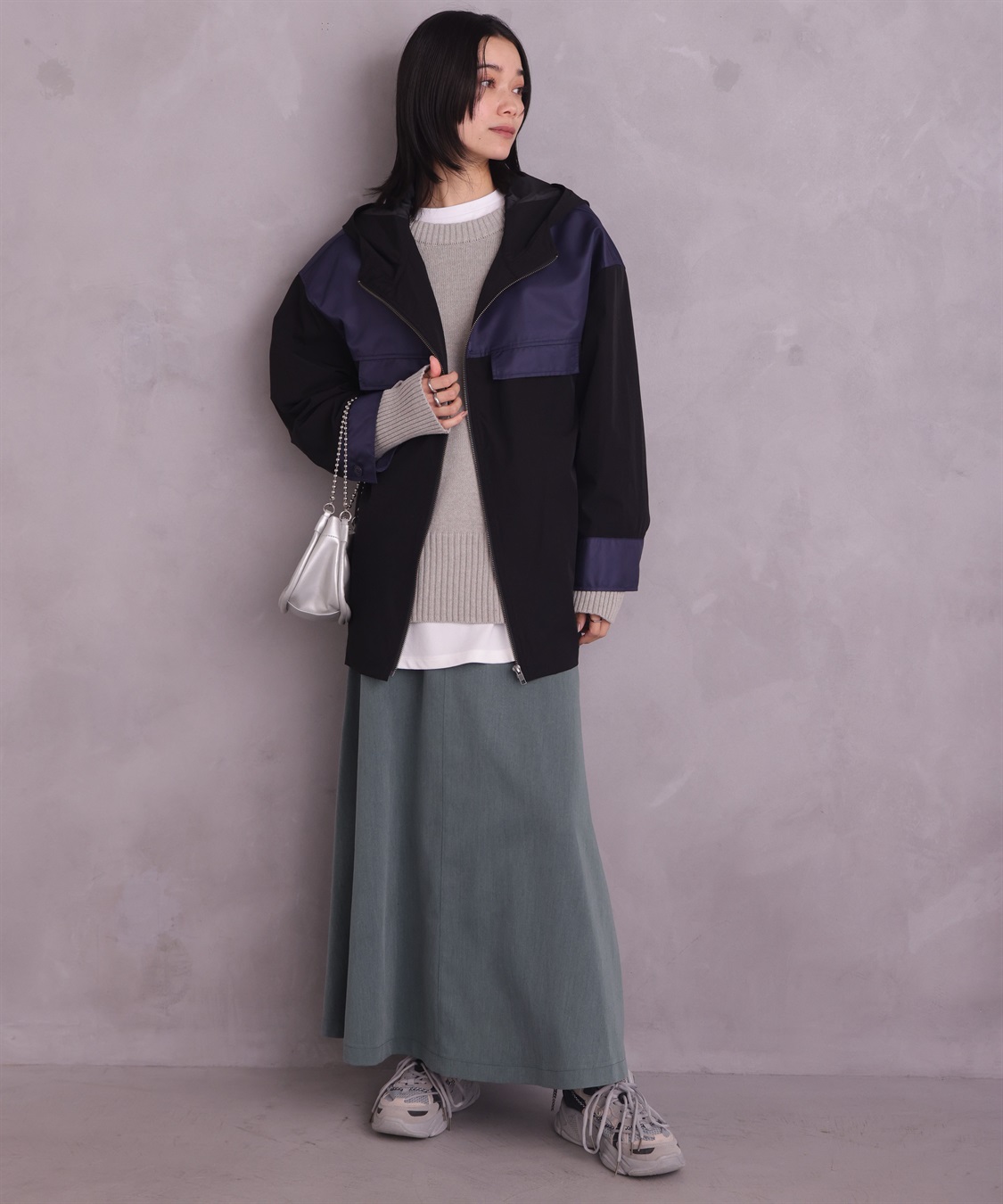 ONE‘S TRUE バイカラーパーカージャケット_sub_26