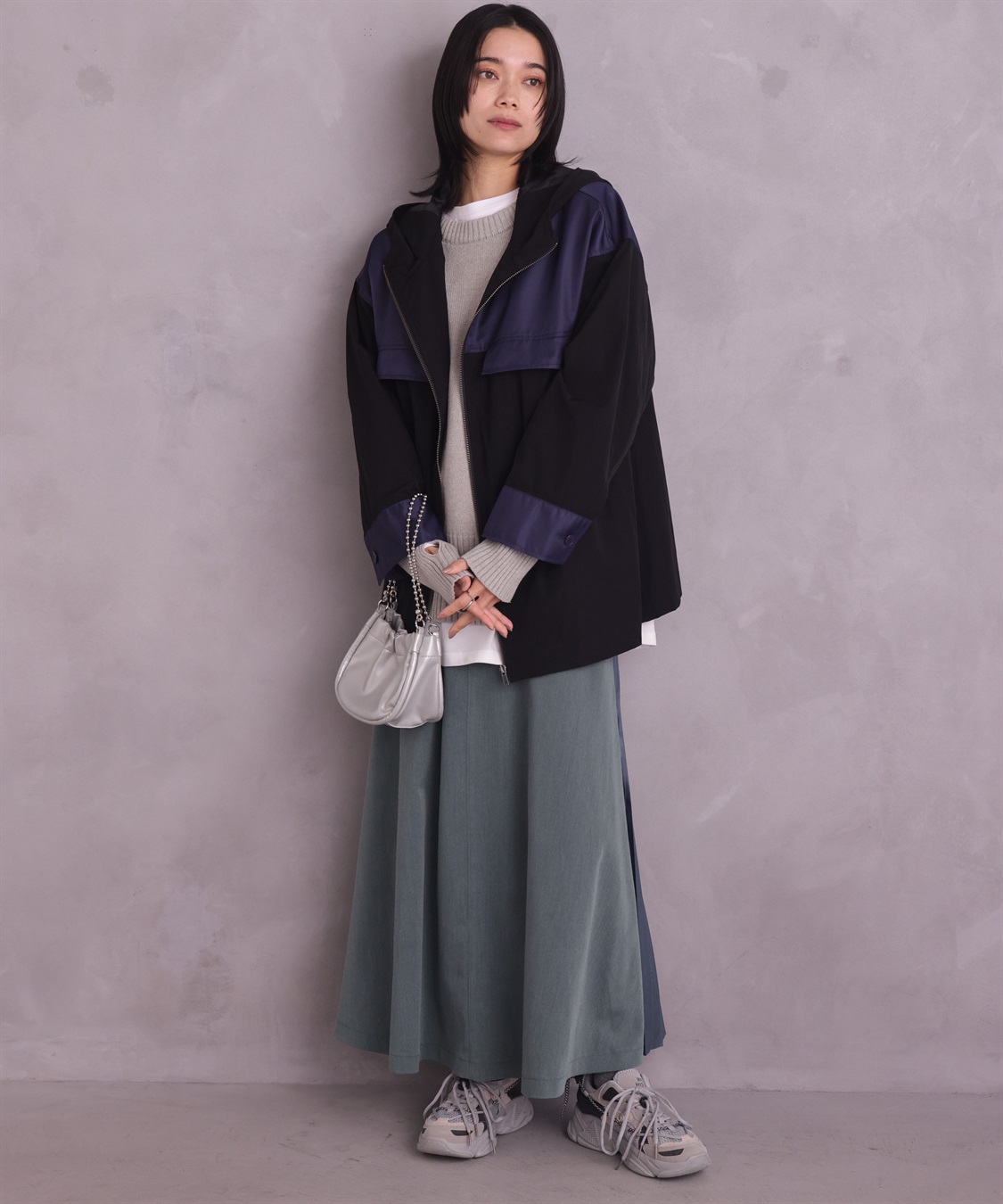 ONE‘S TRUE バイカラーパーカージャケット_sub_29