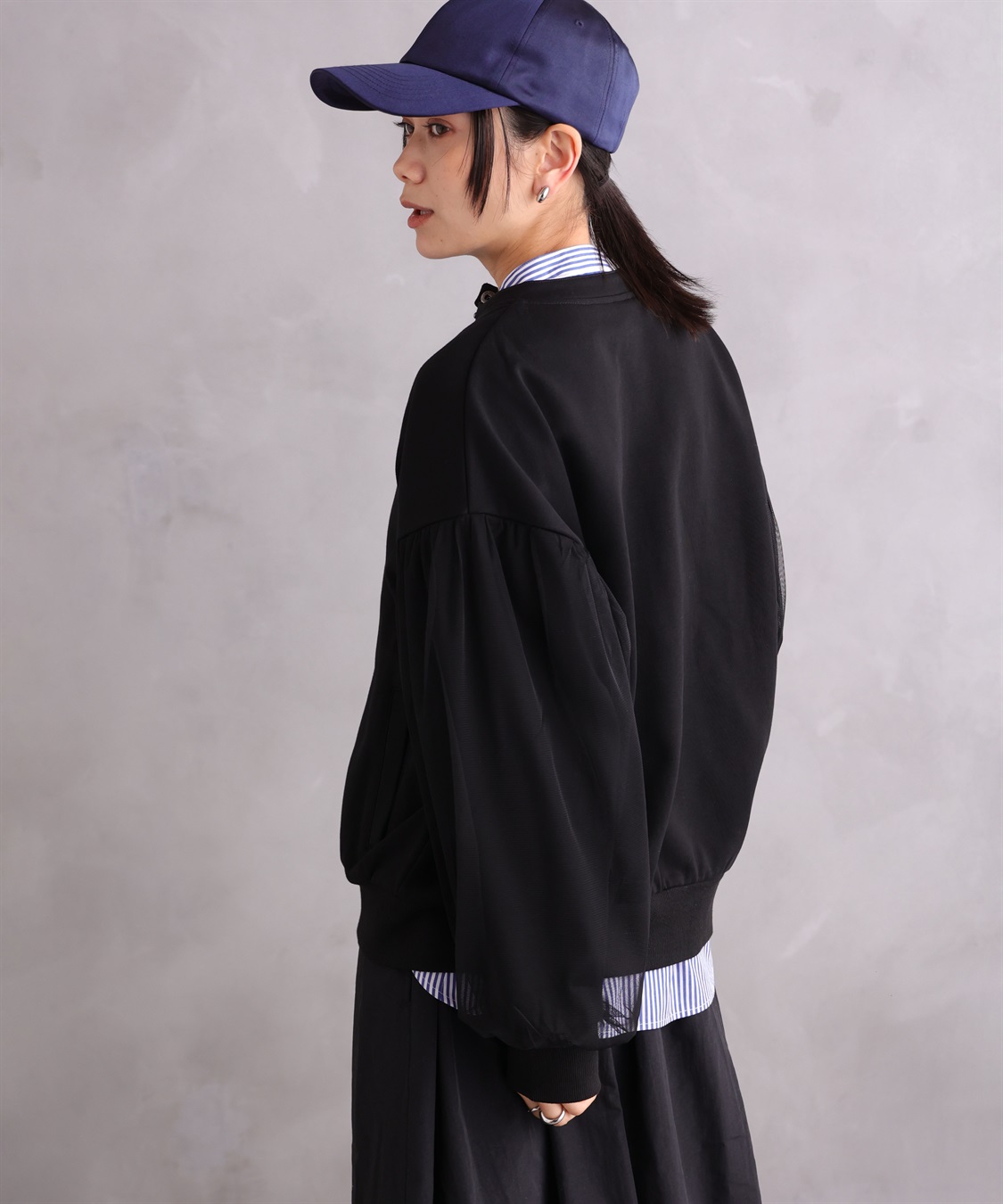 ONE‘S TRUE チュールオーバースリーブブルゾン_sub_6