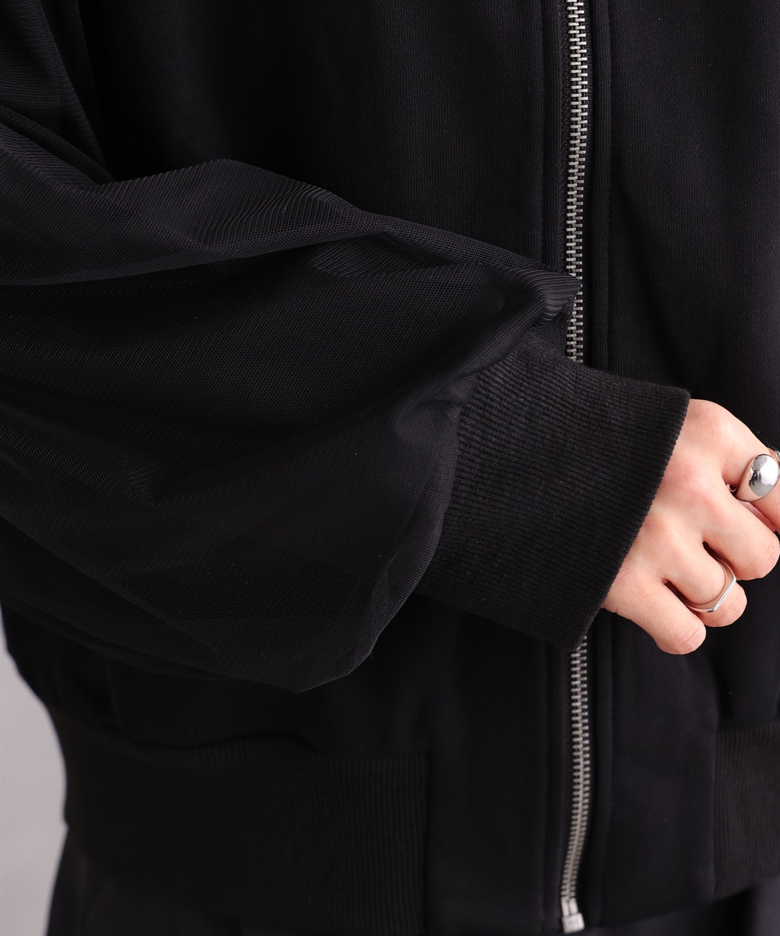 ONE‘S TRUE チュールオーバースリーブブルゾン_sub_9