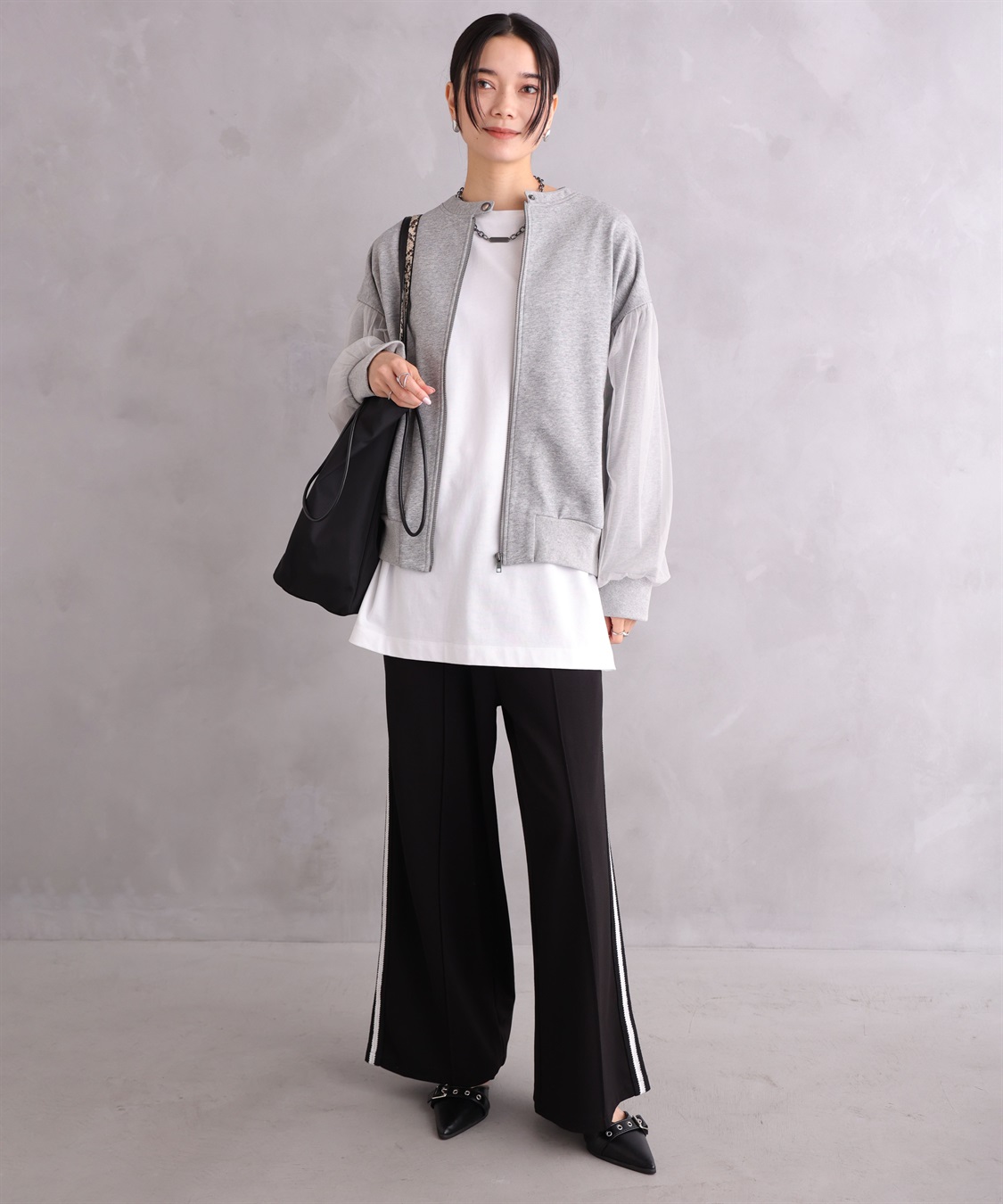 ONE‘S TRUE チュールオーバースリーブブルゾン_sub_25