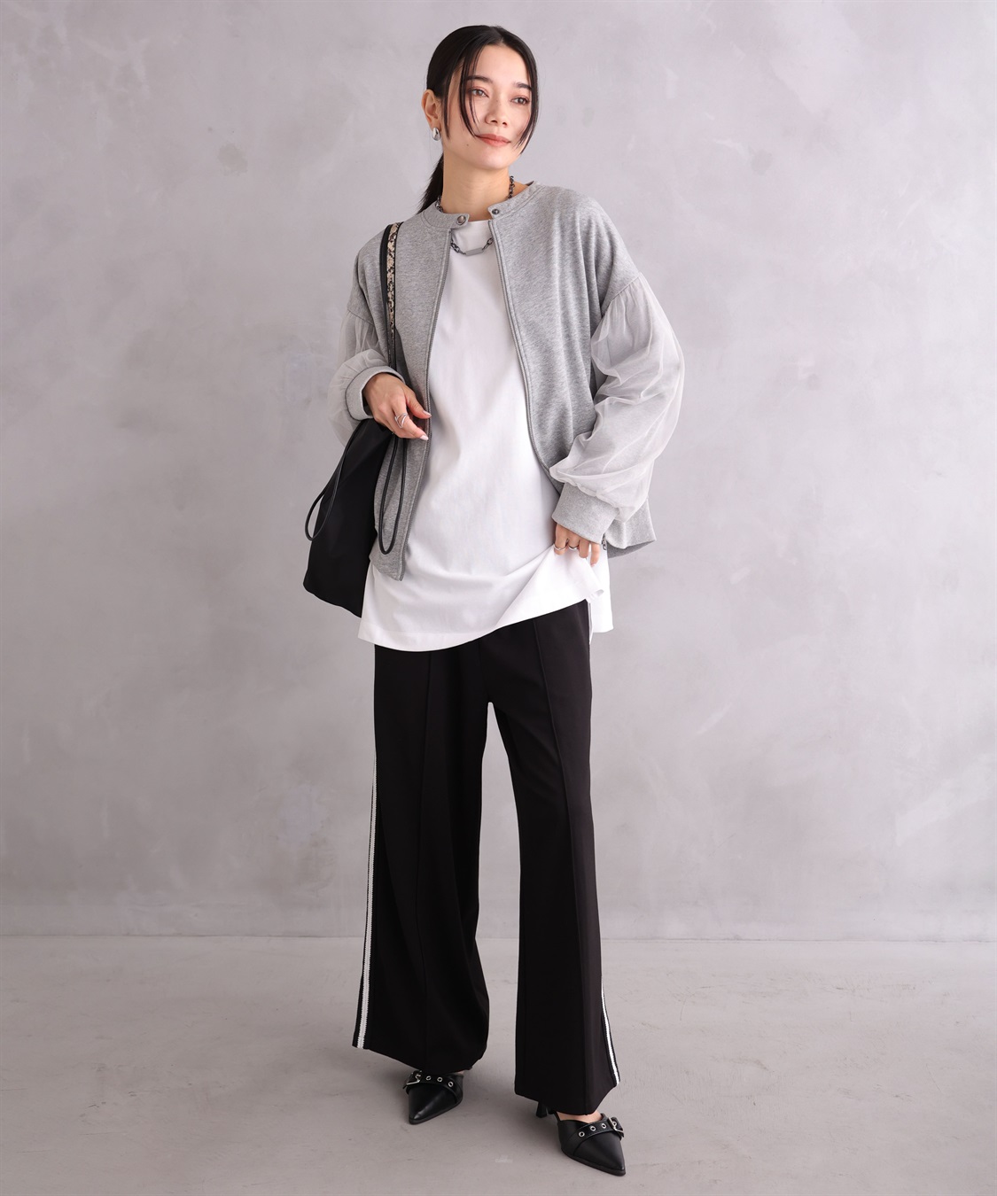 ONE‘S TRUE チュールオーバースリーブブルゾン_sub_29